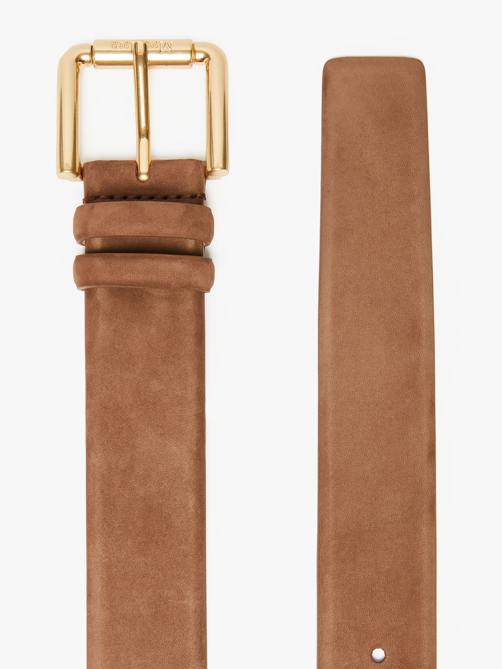 MAX MARA - Nubuck belt - TOBACCO - MAX MARA SALE