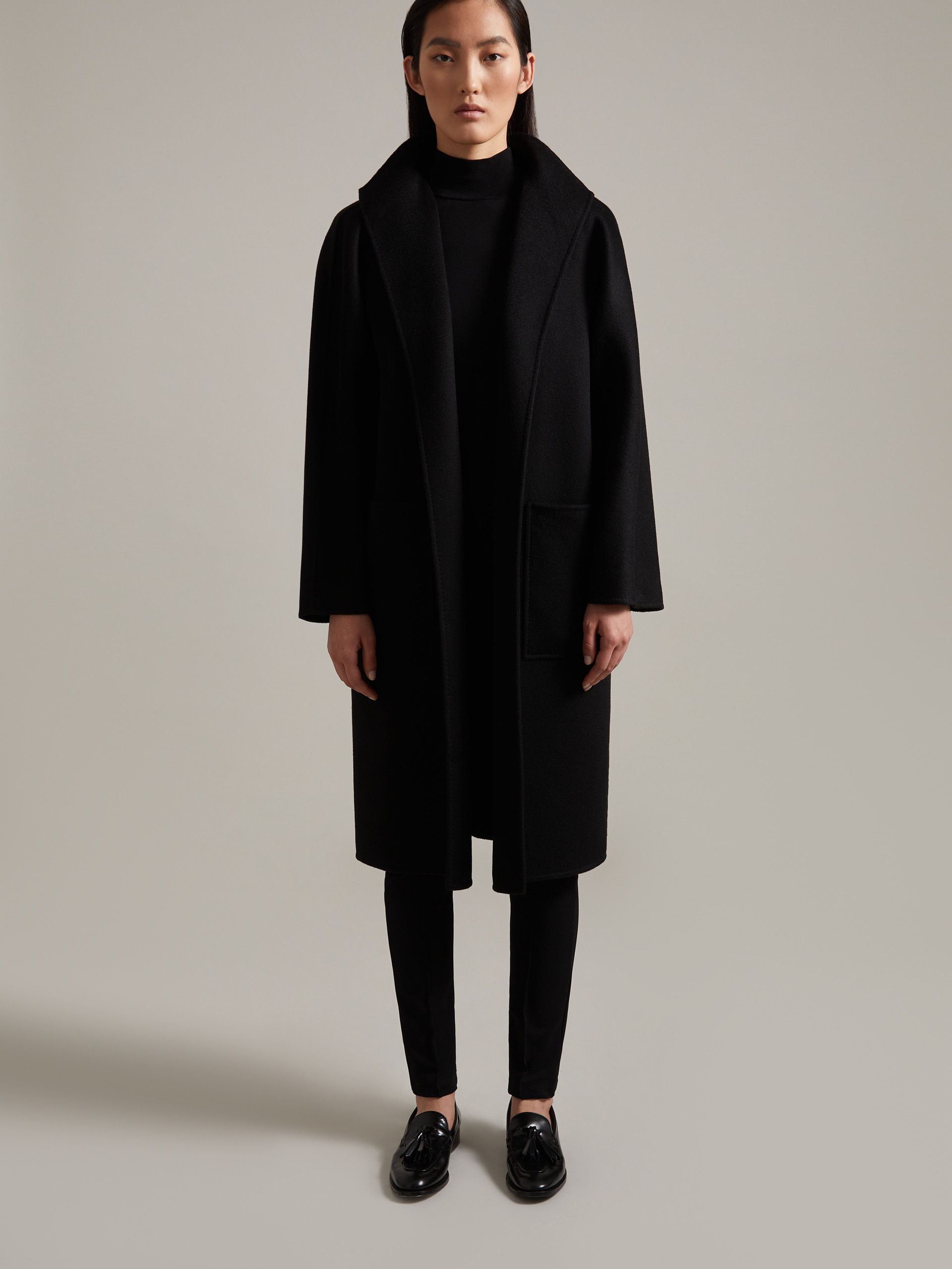 MAX MARA - Cashmere cardigan coat - BLACK - MAX MARA SALE