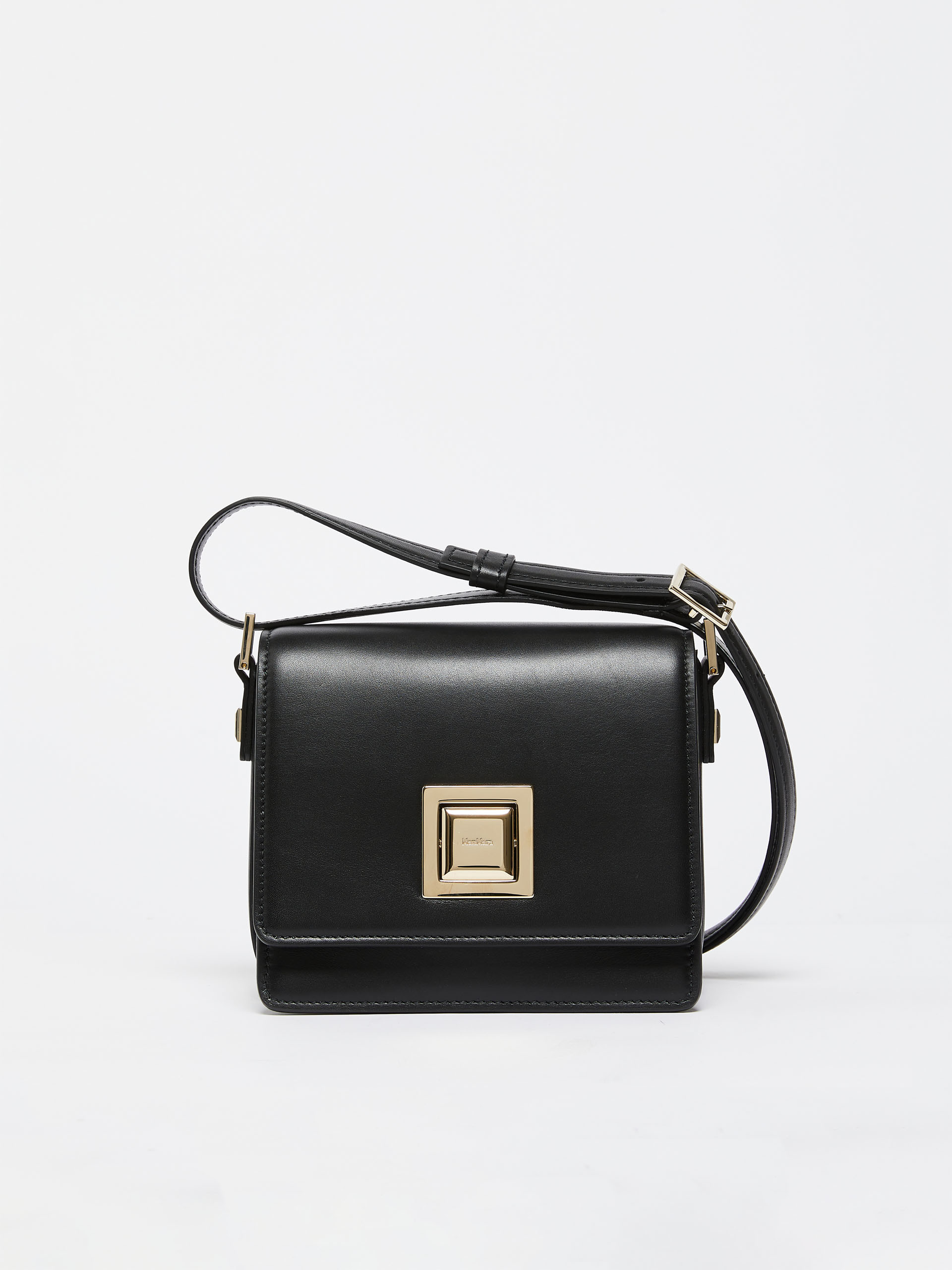 MAX MARA - Small leather MM Bag - BLACK - MAX MARA SALE