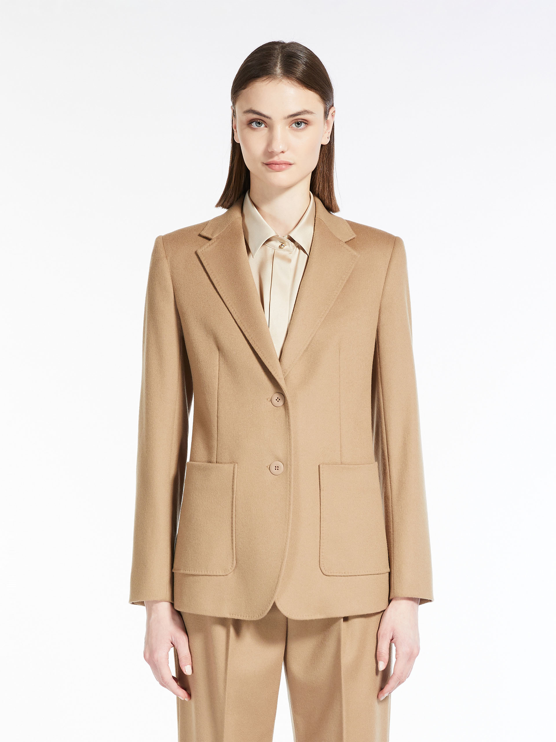 MAX MARA - Wool single-breasted jacket - CAMEL - MAX MARA SALE