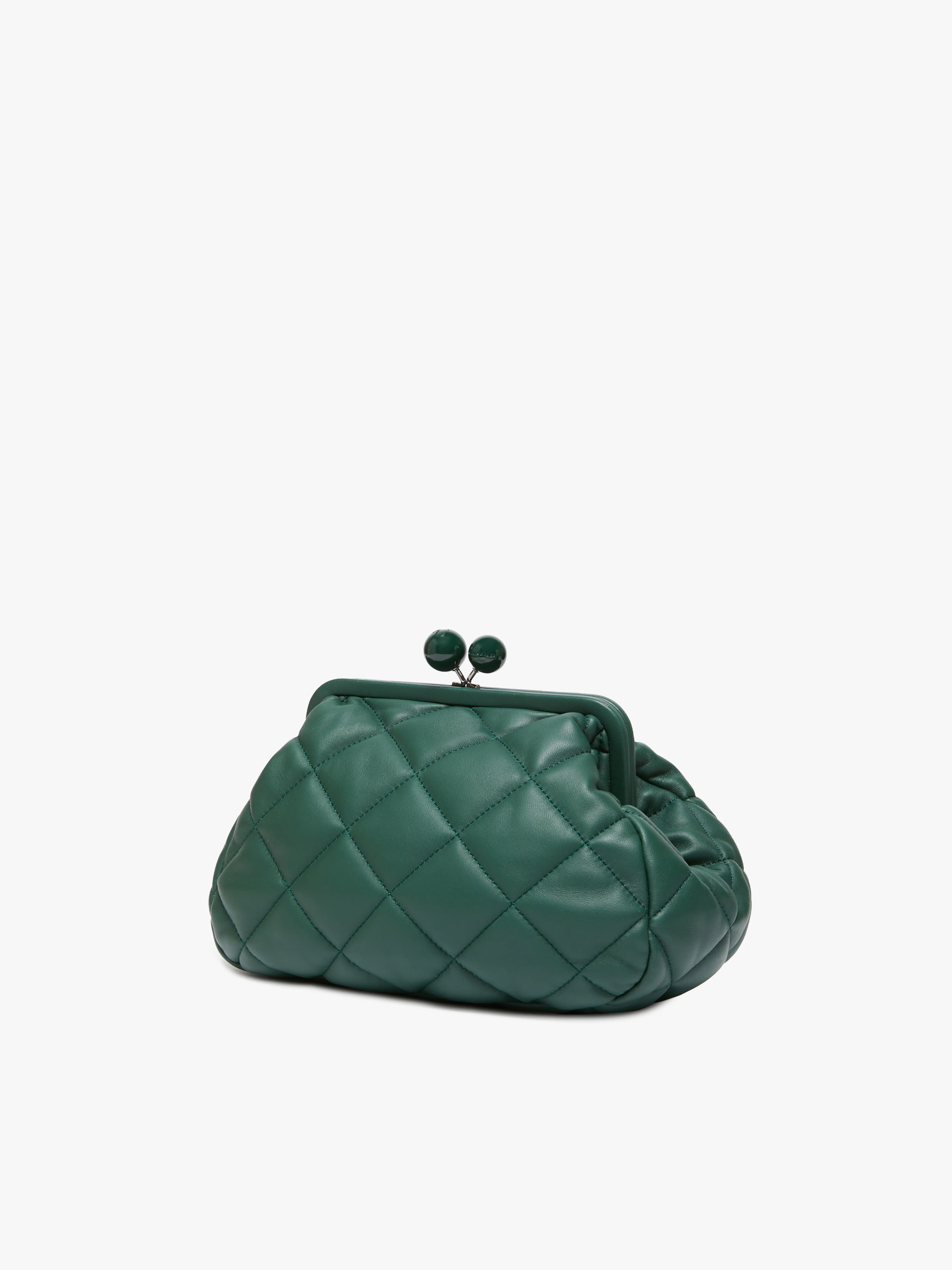 MAX MARA - Medium Pasticcino Bag in nappa leather - DARK GREEN - MAX MARA SALE