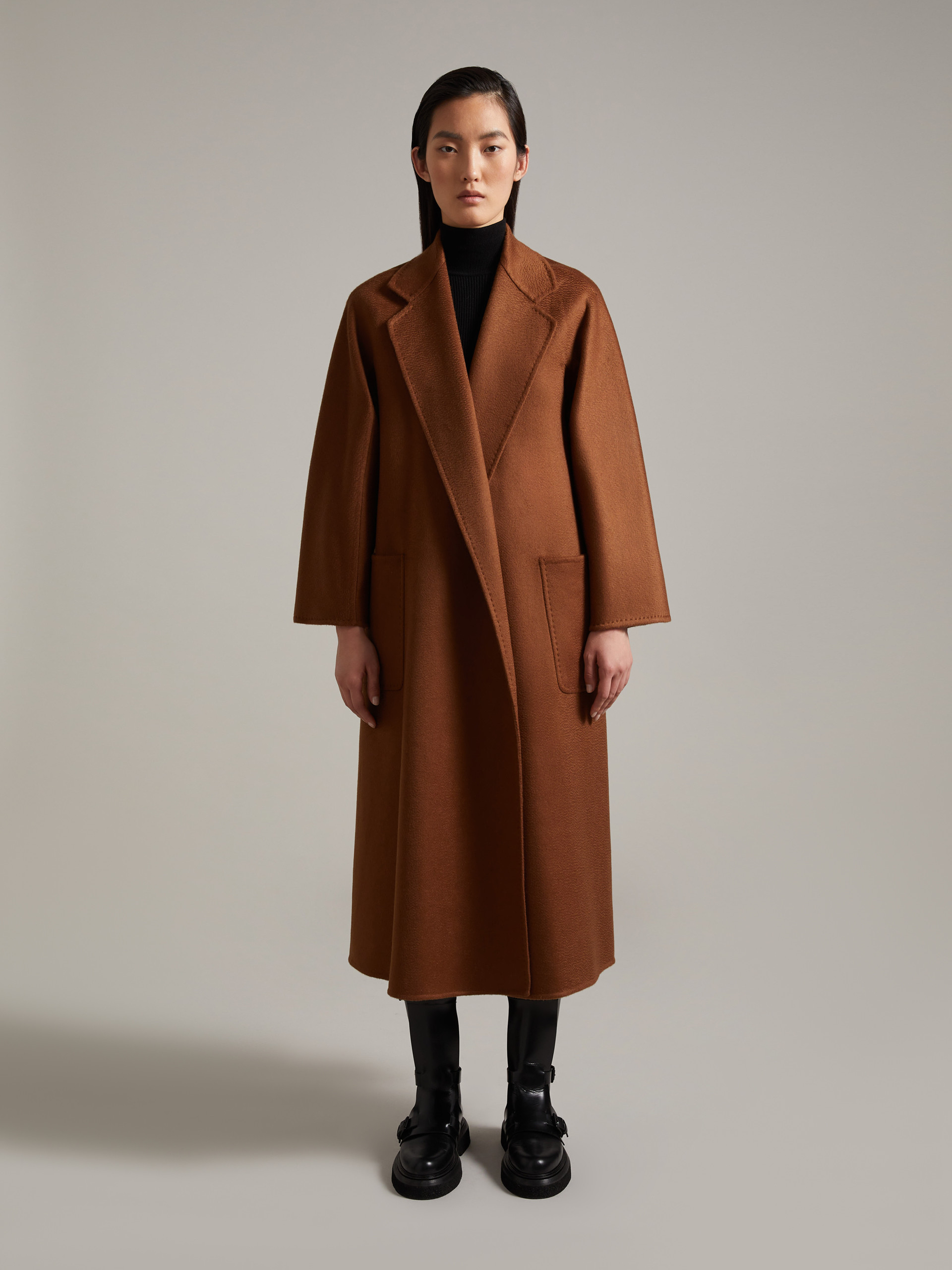 MAX MARA - Ludmilla Icon Coat - TOBACCO - MAX MARA SALE