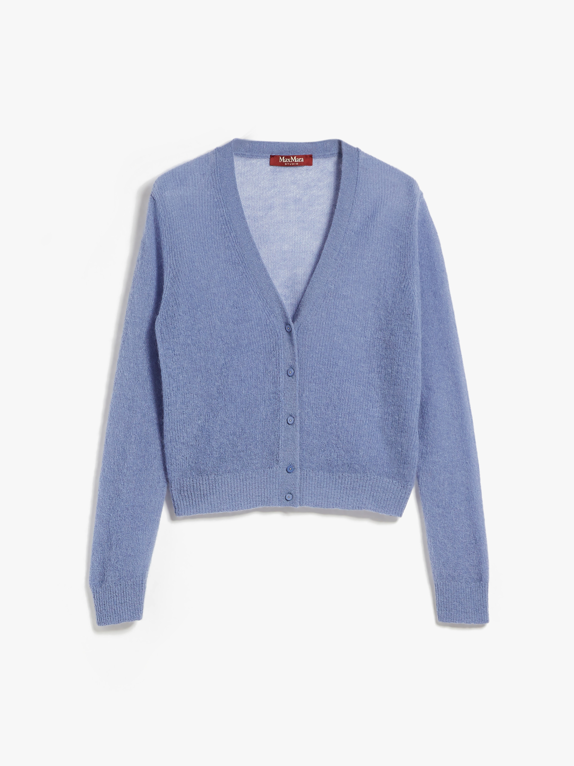 MAX MARA - Mohair gauze cardigan - LIGHT BLUE - MAX MARA SALE