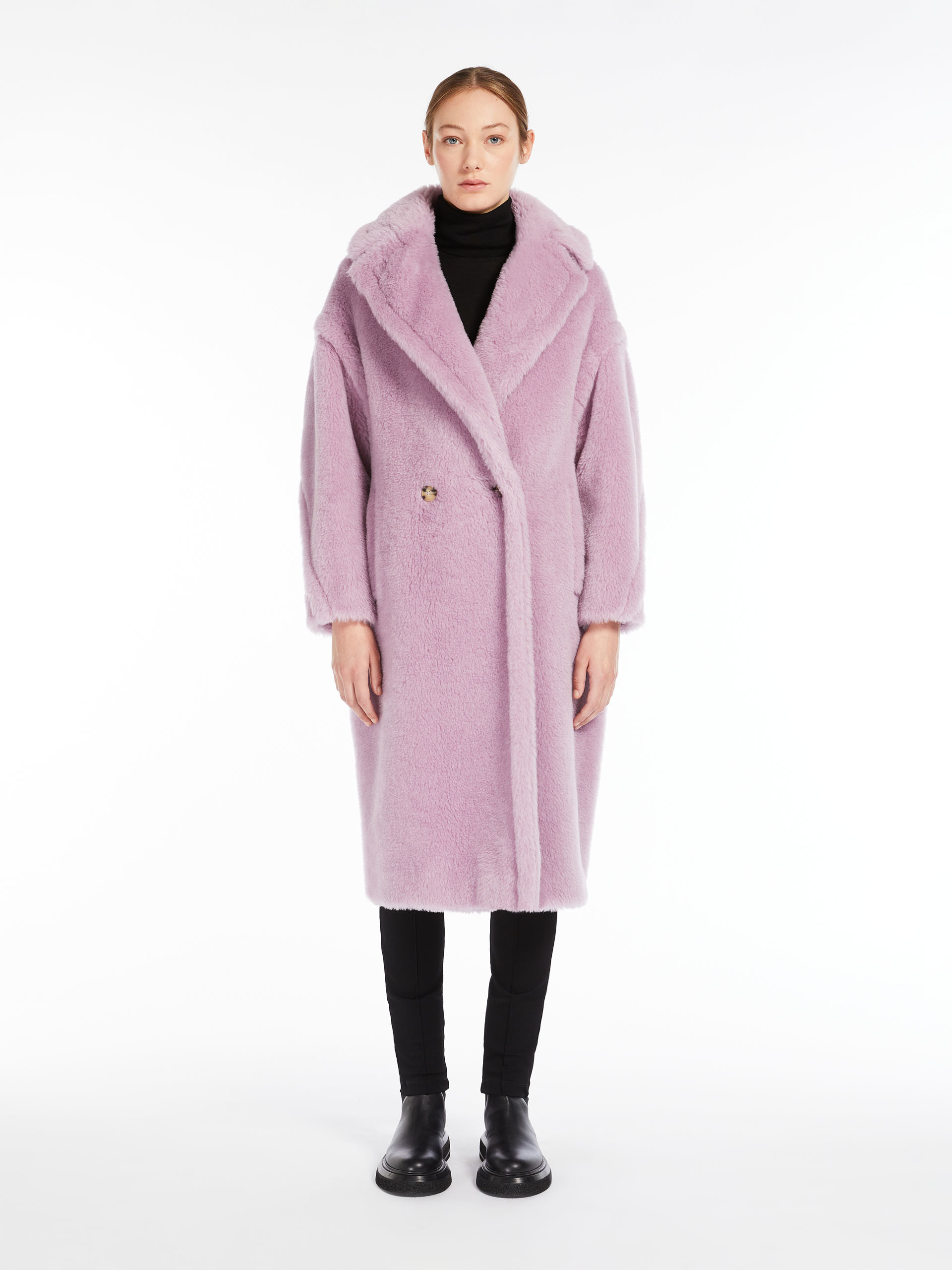 MAX MARA Teddy Bear Icon Coat - LILAC - MAX MARA SALE