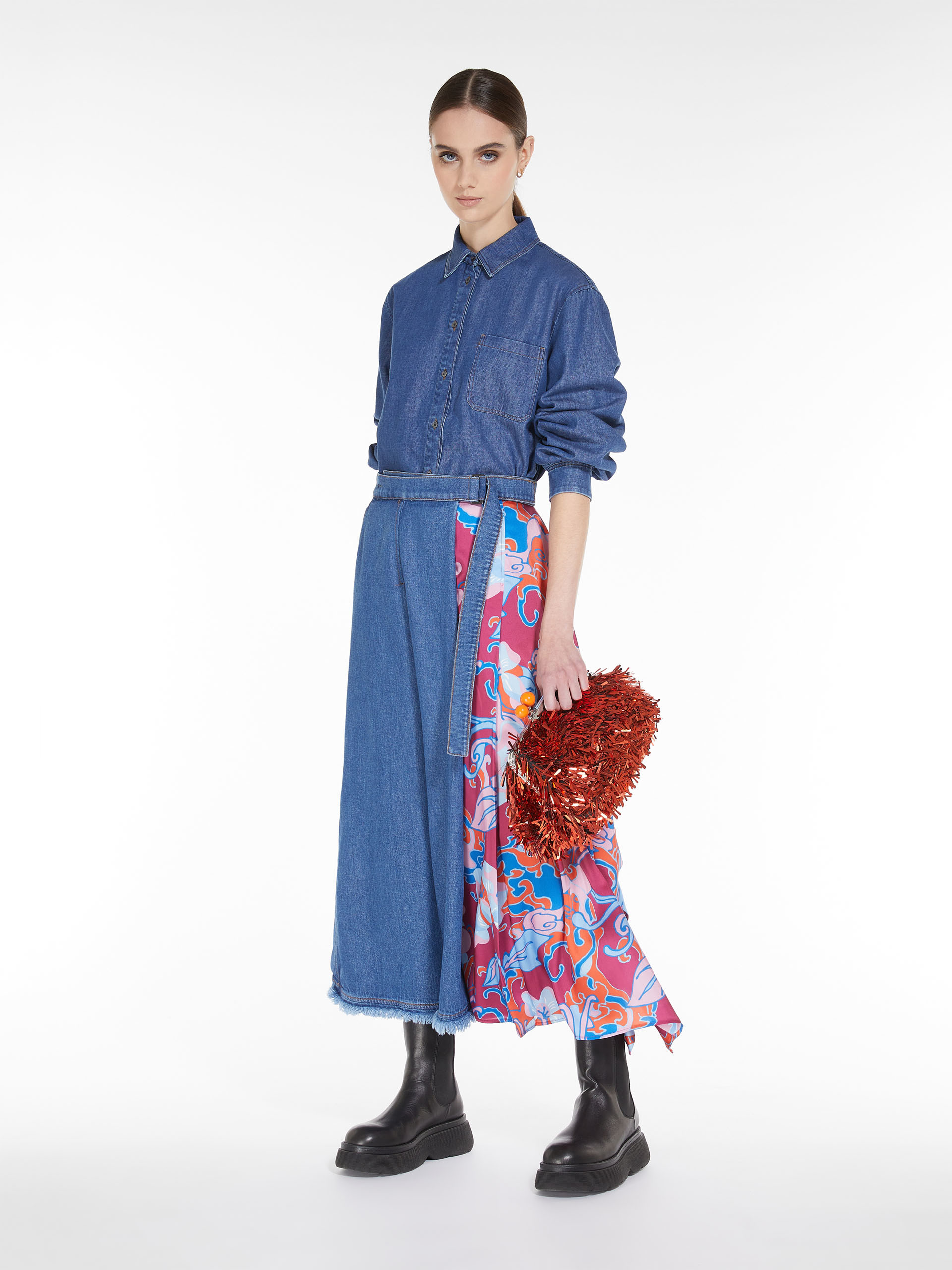 MAX MARA - Denim shirt - NAVY - MAX MARA SALE