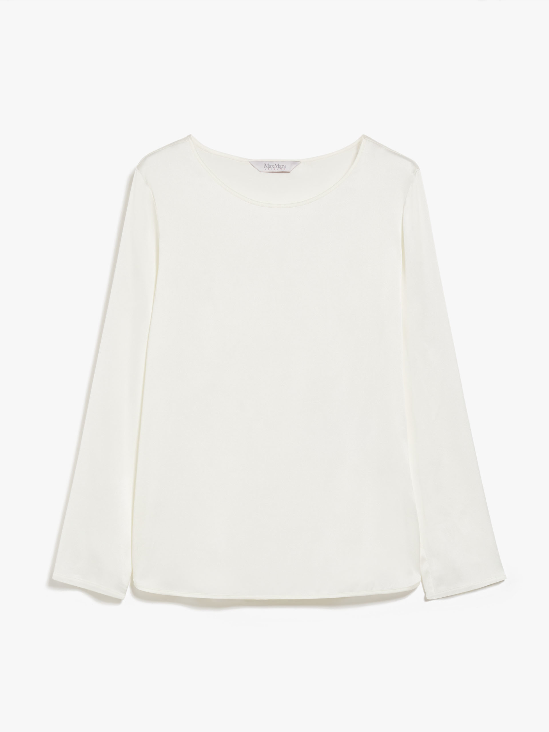 MAX MARA - Silk satin top - WHITE - MAX MARA SALE