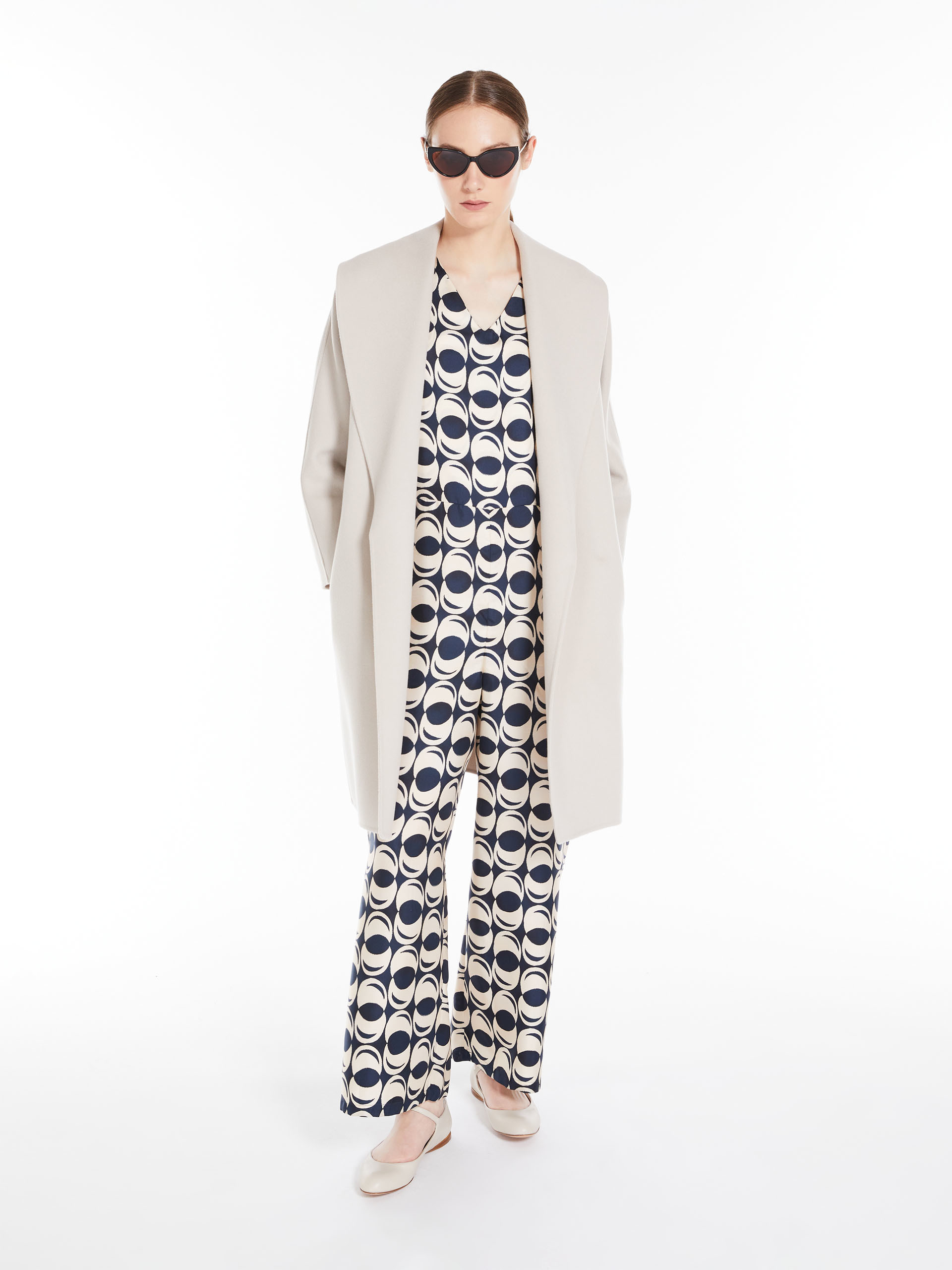 MAX MARA - Wool robe coat - ECRU - MAX MARA SALE