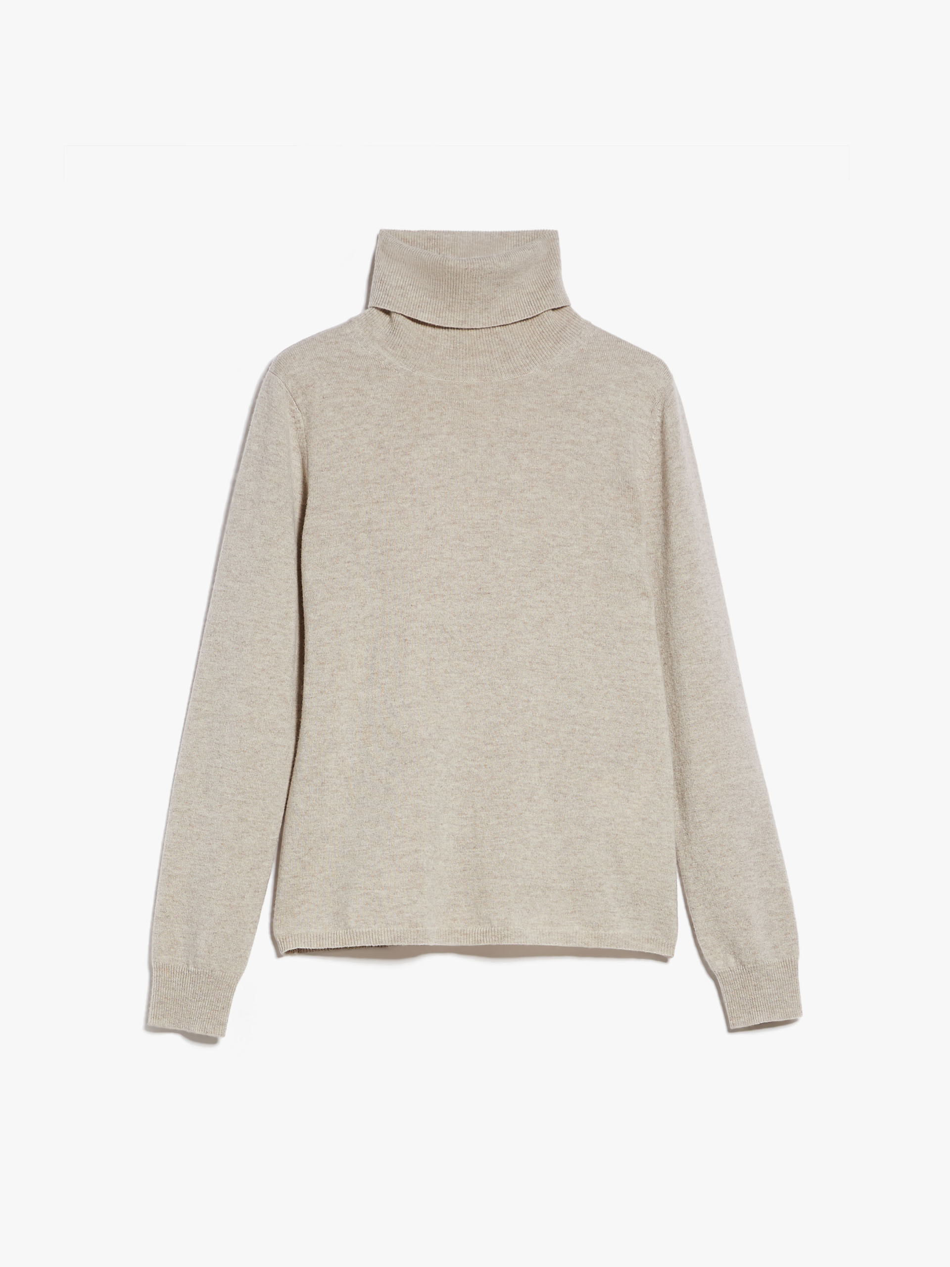 MAX MARA - Wool and cashmere polo-neck jumper - BEIGE - MAX MARA SALE