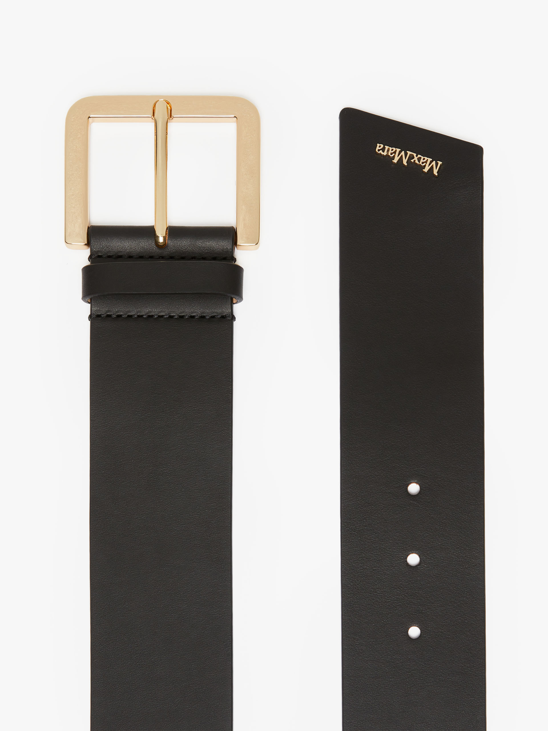 MAX MARA - Leather belt - BLACK - MAX MARA SALE