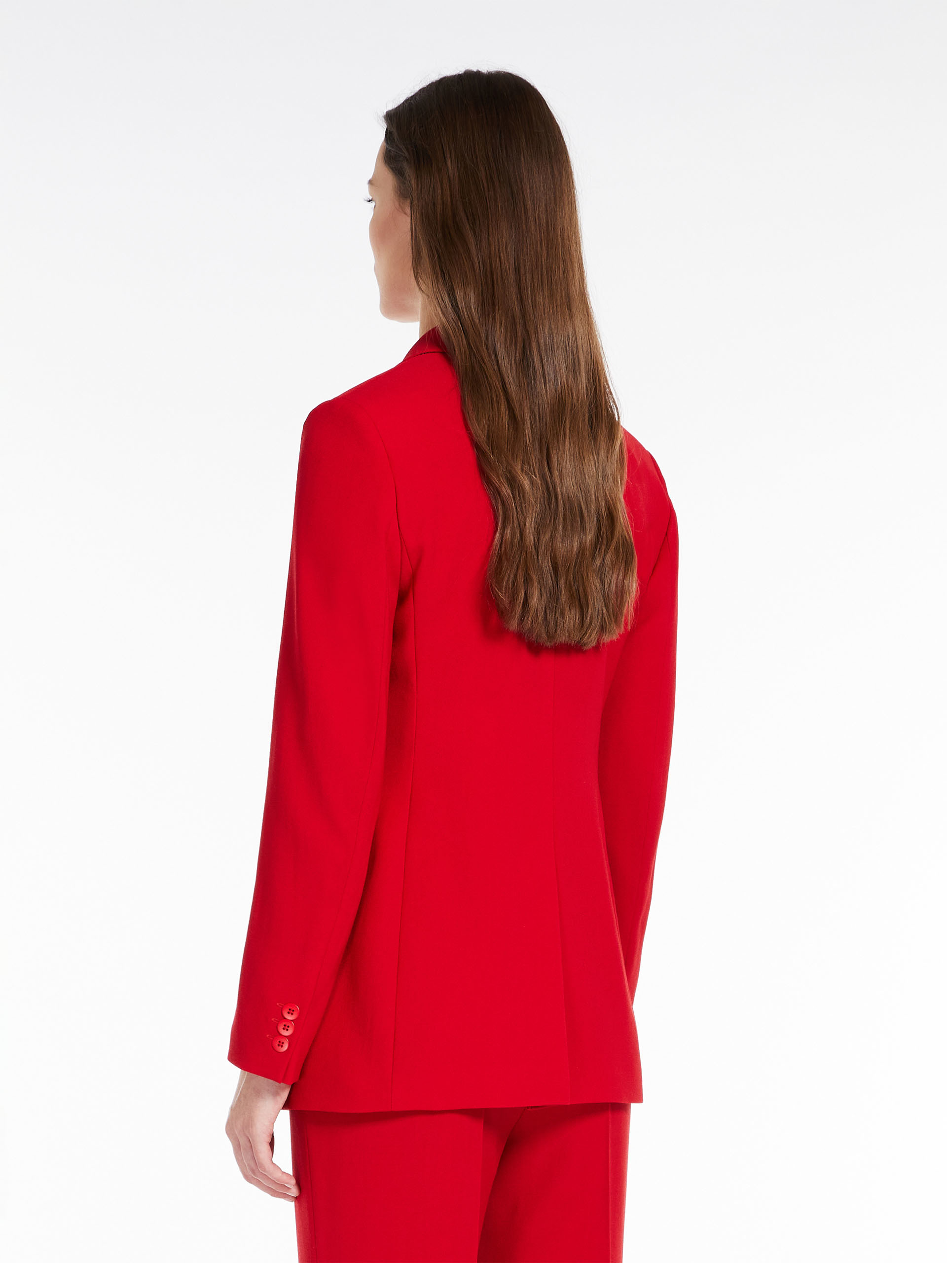 MAX MARA - Single-breasted wool jacket - RED - MAX MARA SALE
