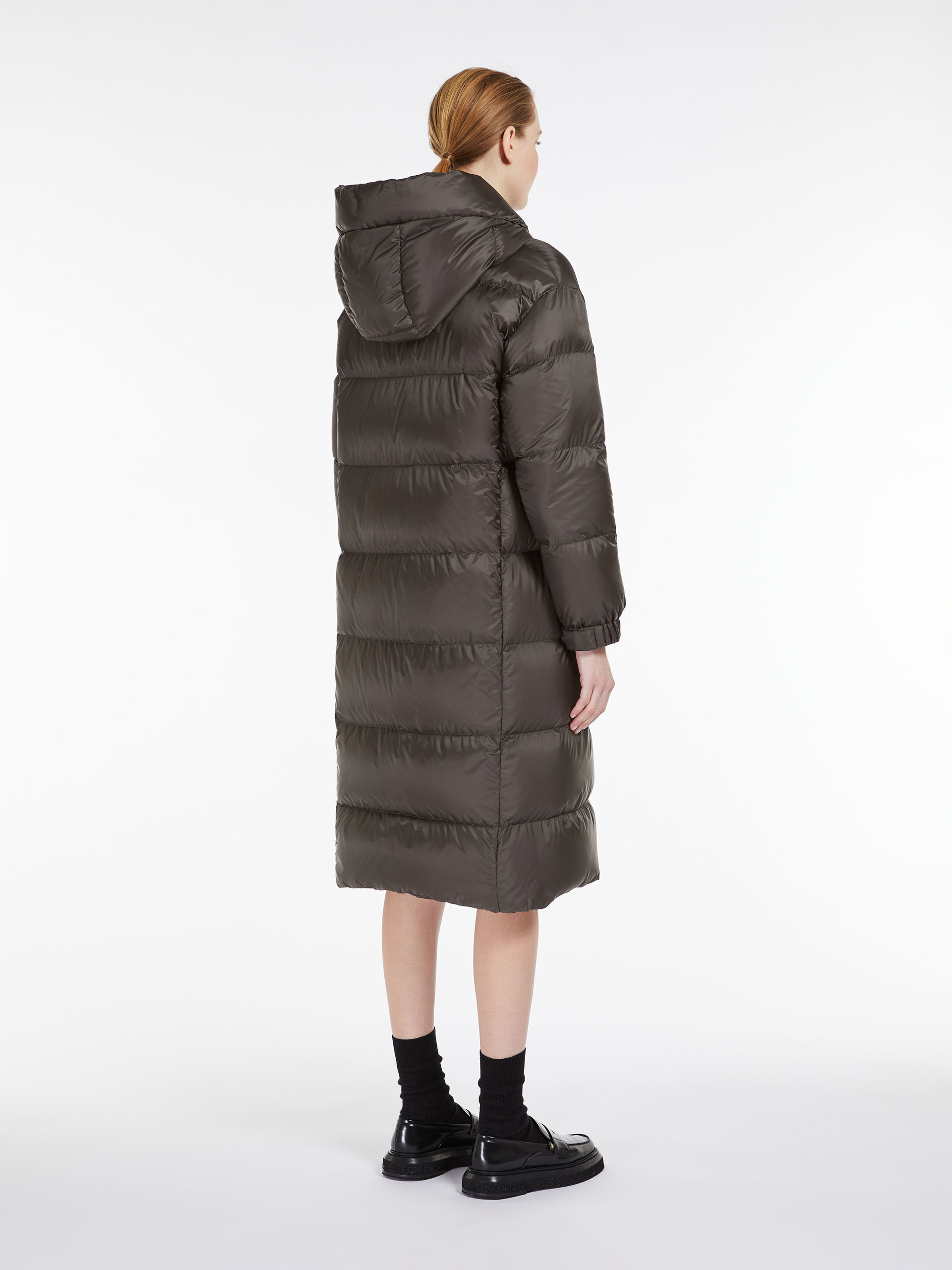 MAX MARA - Long parka in water-resistant canvas - DARK GREEN - MAX MARA SALE