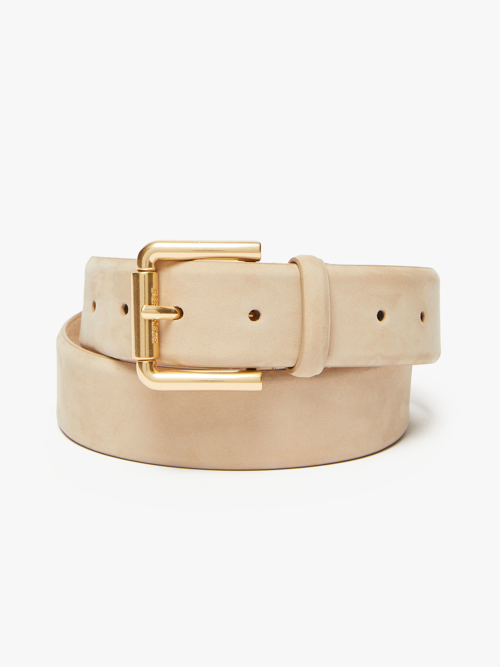 MAX MARA - Nubuck belt - SAND - MAX MARA SALE