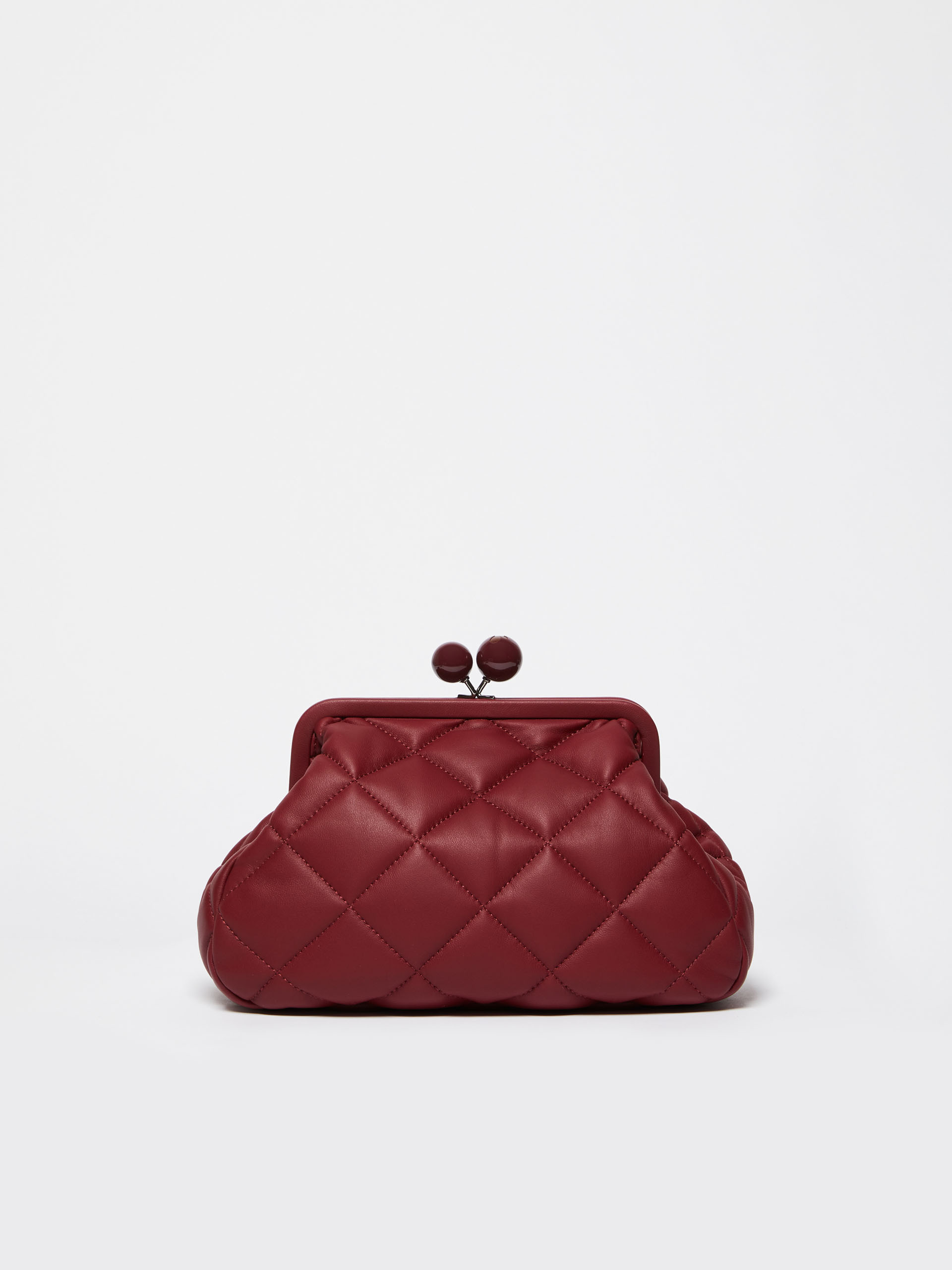 MAX MARA - Medium Pasticcino Bag in nappa leather - BORDEAUX - MAX MARA SALE