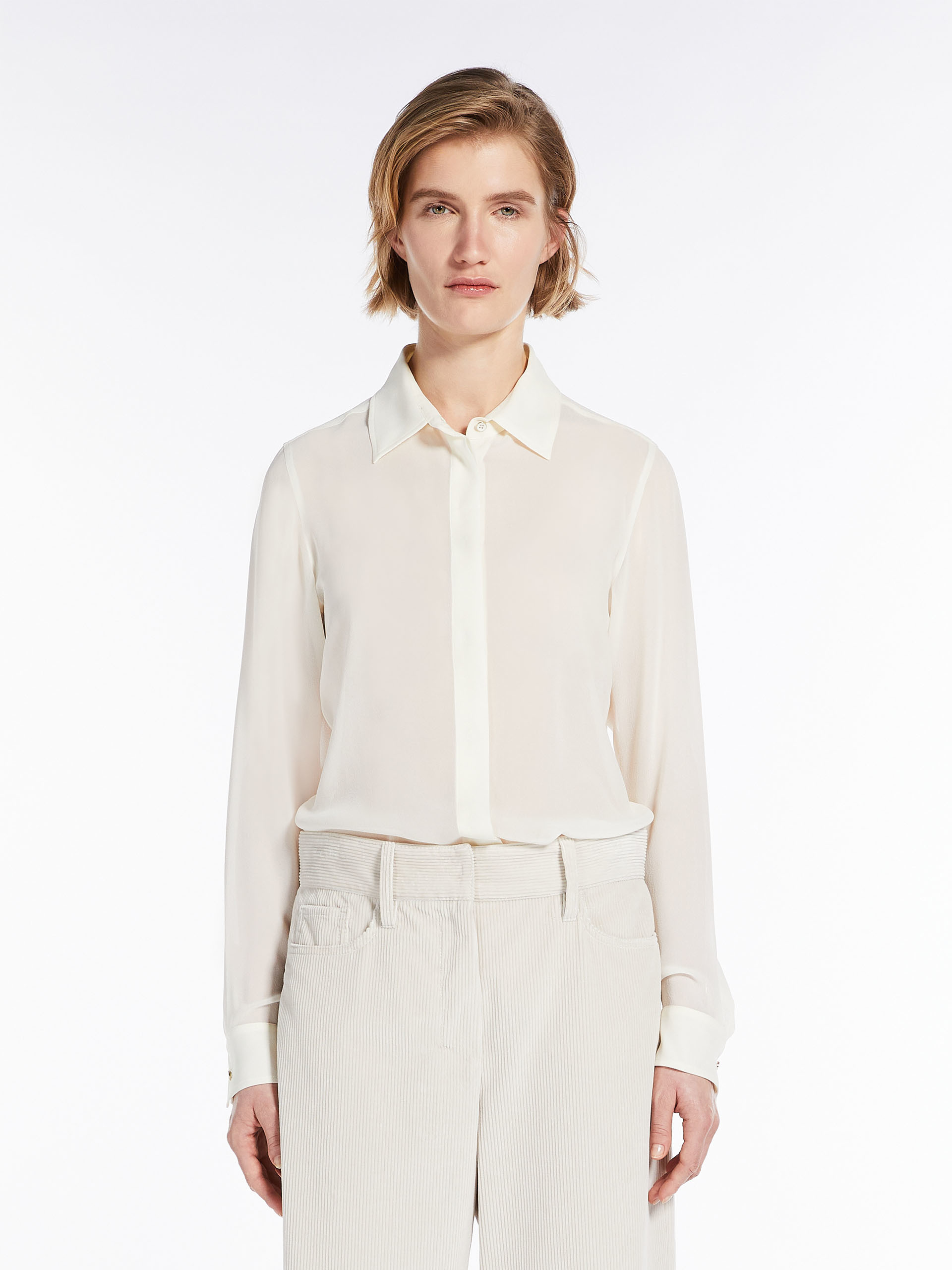 MAX MARA - Silk georgette shirt - SILK - MAX MARA SALE