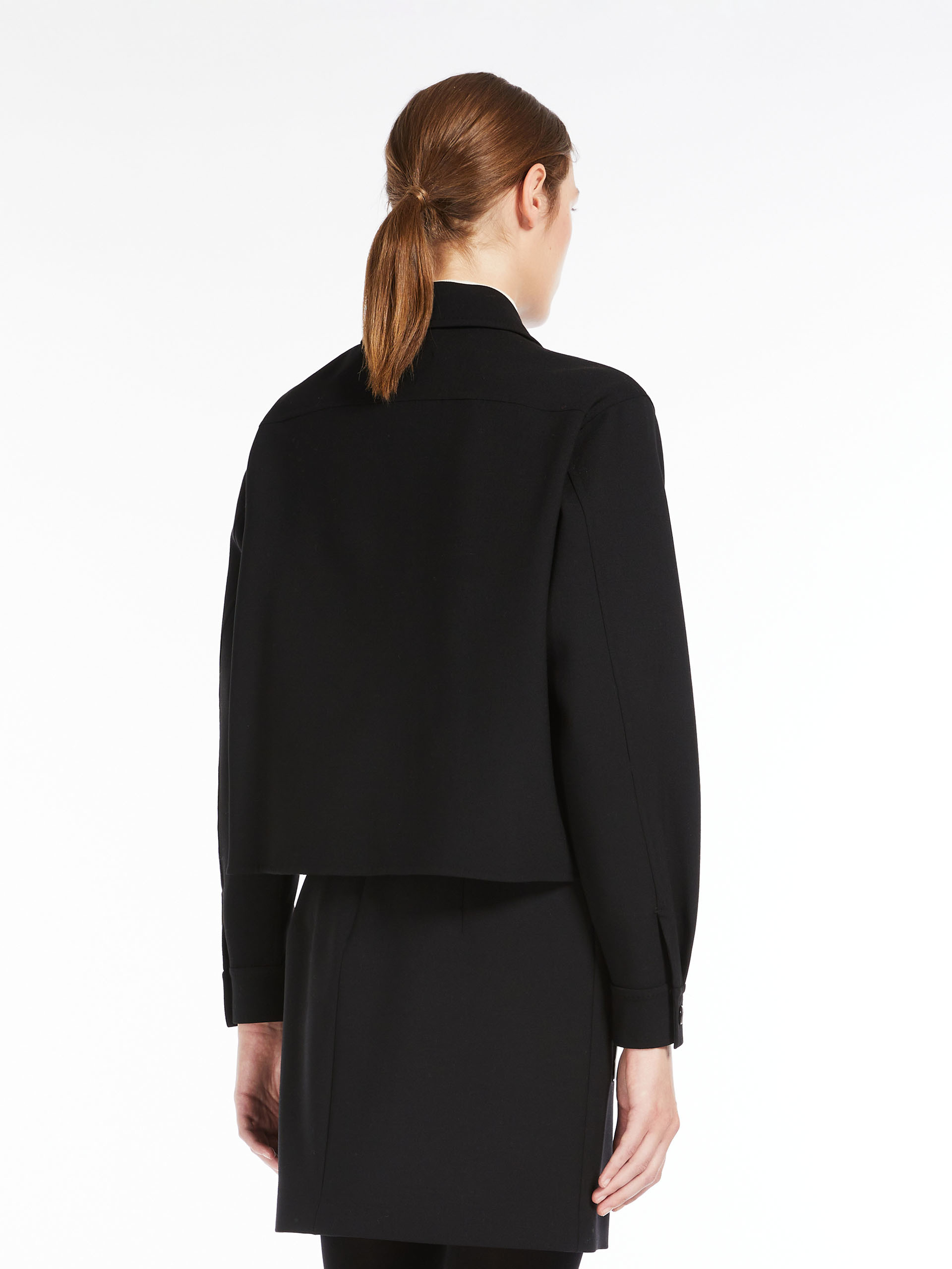 MAX MARA - Boxy jacket in wool - BLACK - MAX MARA SALE
