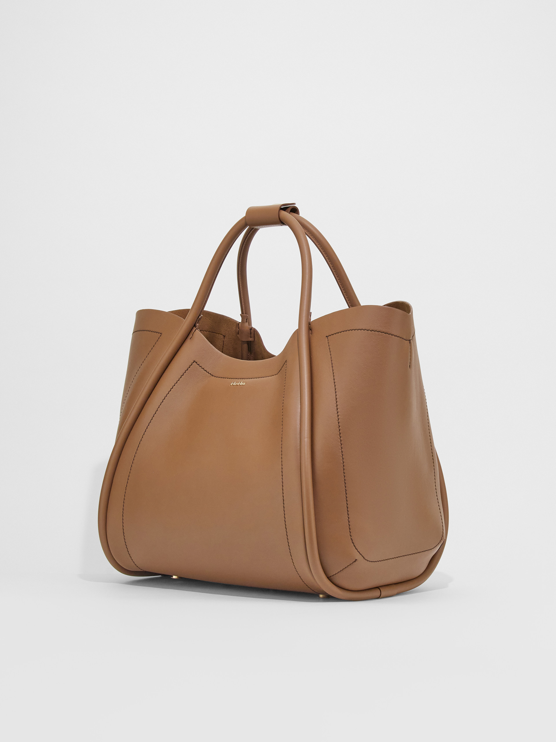 MAX MARA - Medium leather Marine Bag - TOBACCO - MAX MARA SALE