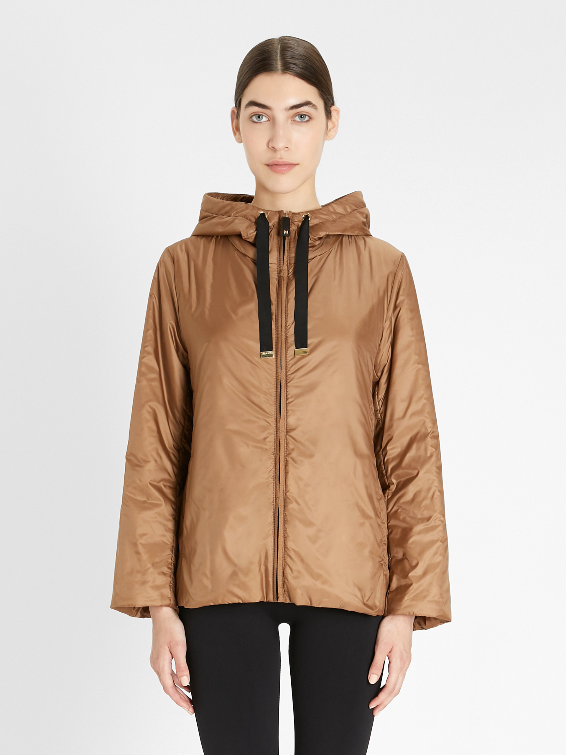 MAX MARA - Travel Jacket in water-resistant technical canvas - CARAMEL - MAX MARA SALE