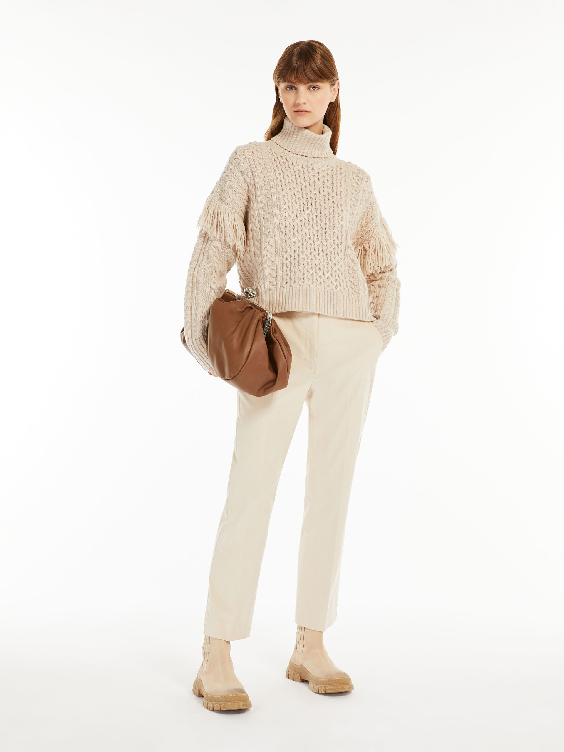 MAX MARA - Wool yarn sweater - BEIGE - MAX MARA SALE