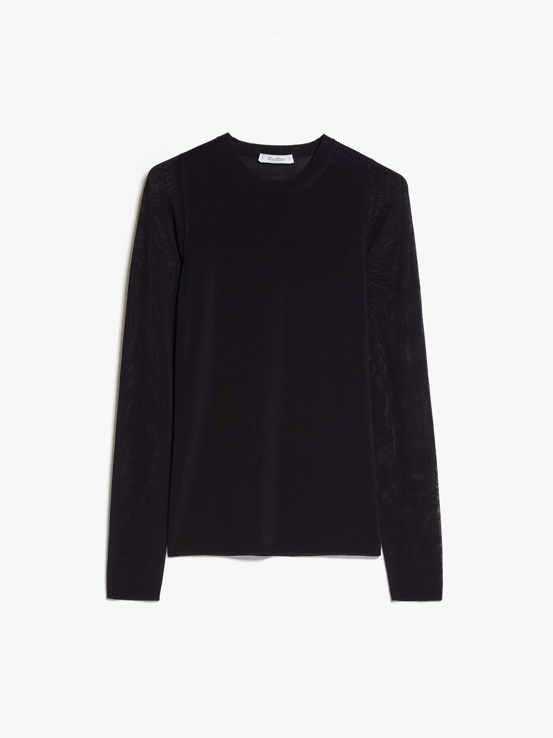 MAX MARA - Stretch-viscose slim-fit jumper - BLACK - MAX MARA SALE