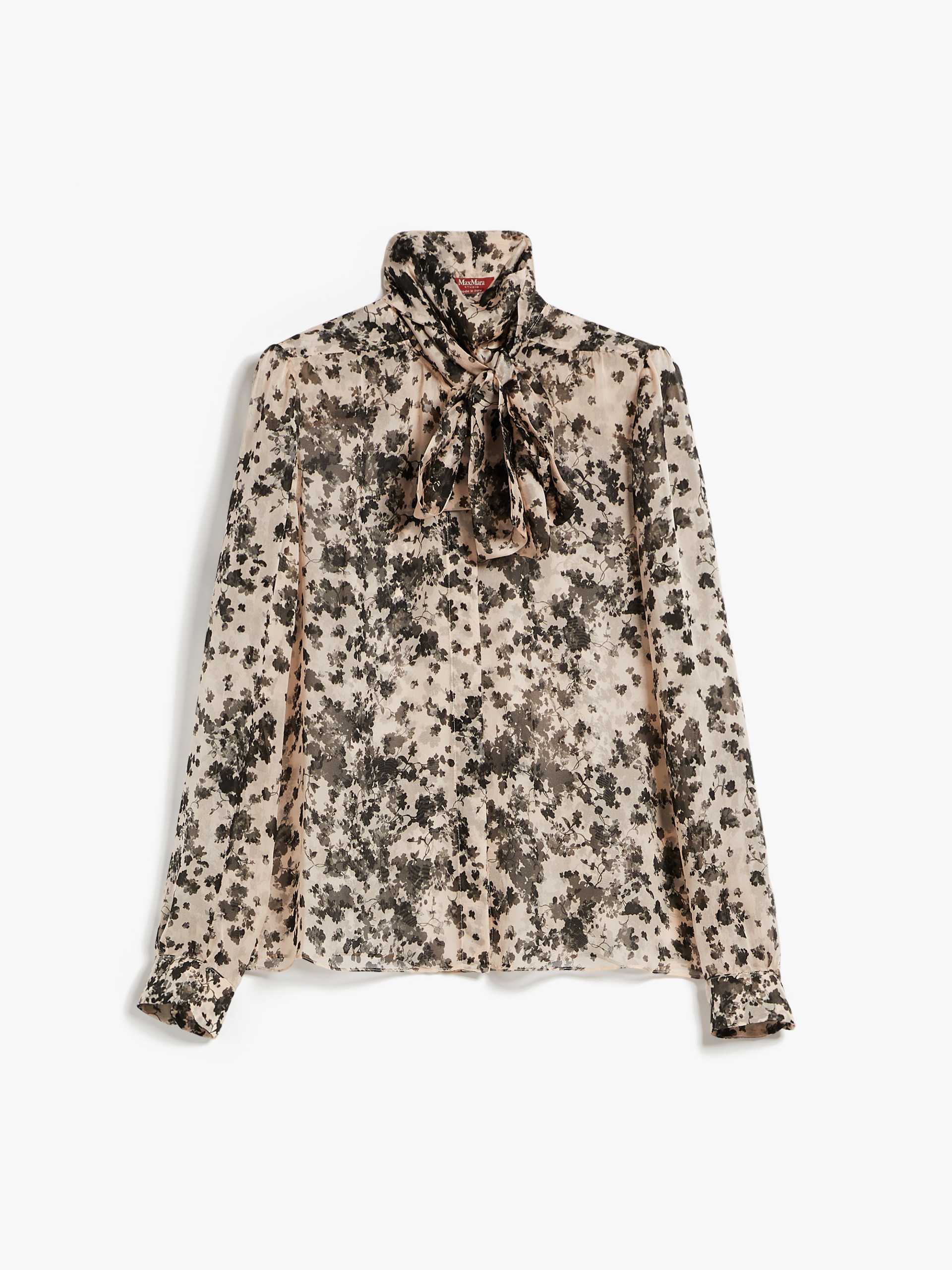 MAX MARA - Printed silk foulard shirt - POWDER - MAX MARA SALE