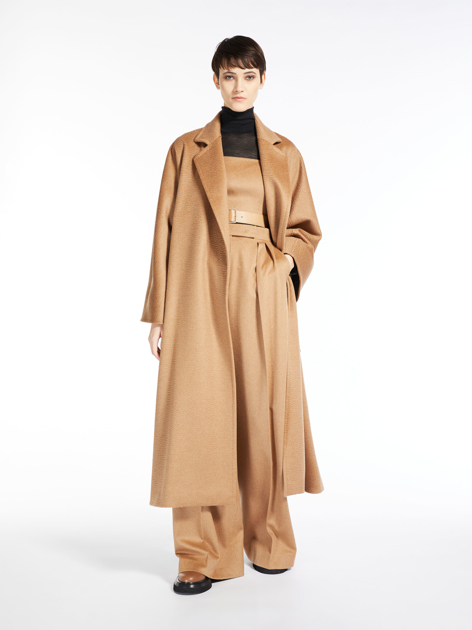 MAX MARA - Camel colour robe coat - CAMEL - MAX MARA SALE