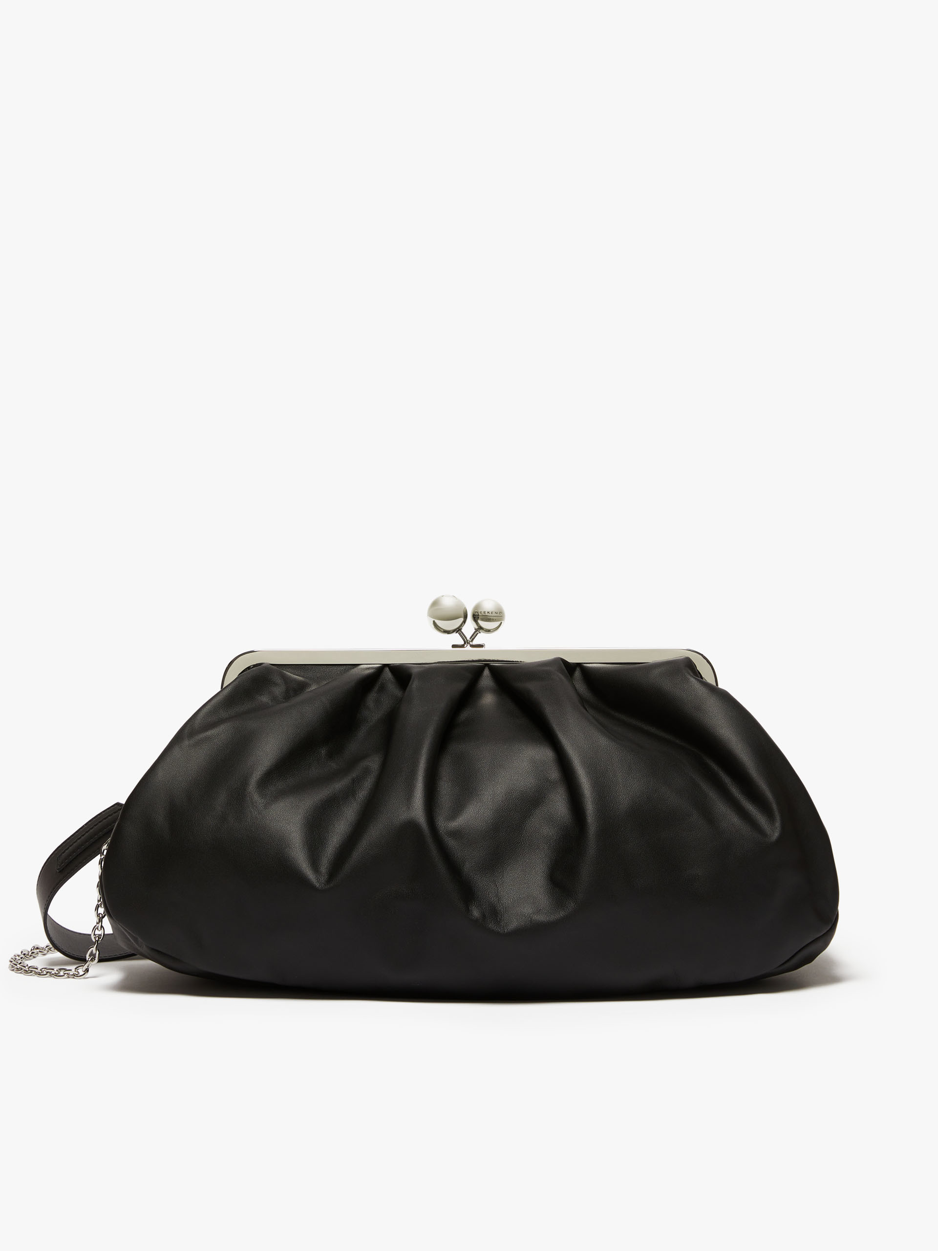MAX MARA - Large Pasticcino Bag in nappa leather - BLACK - MAX MARA SALE