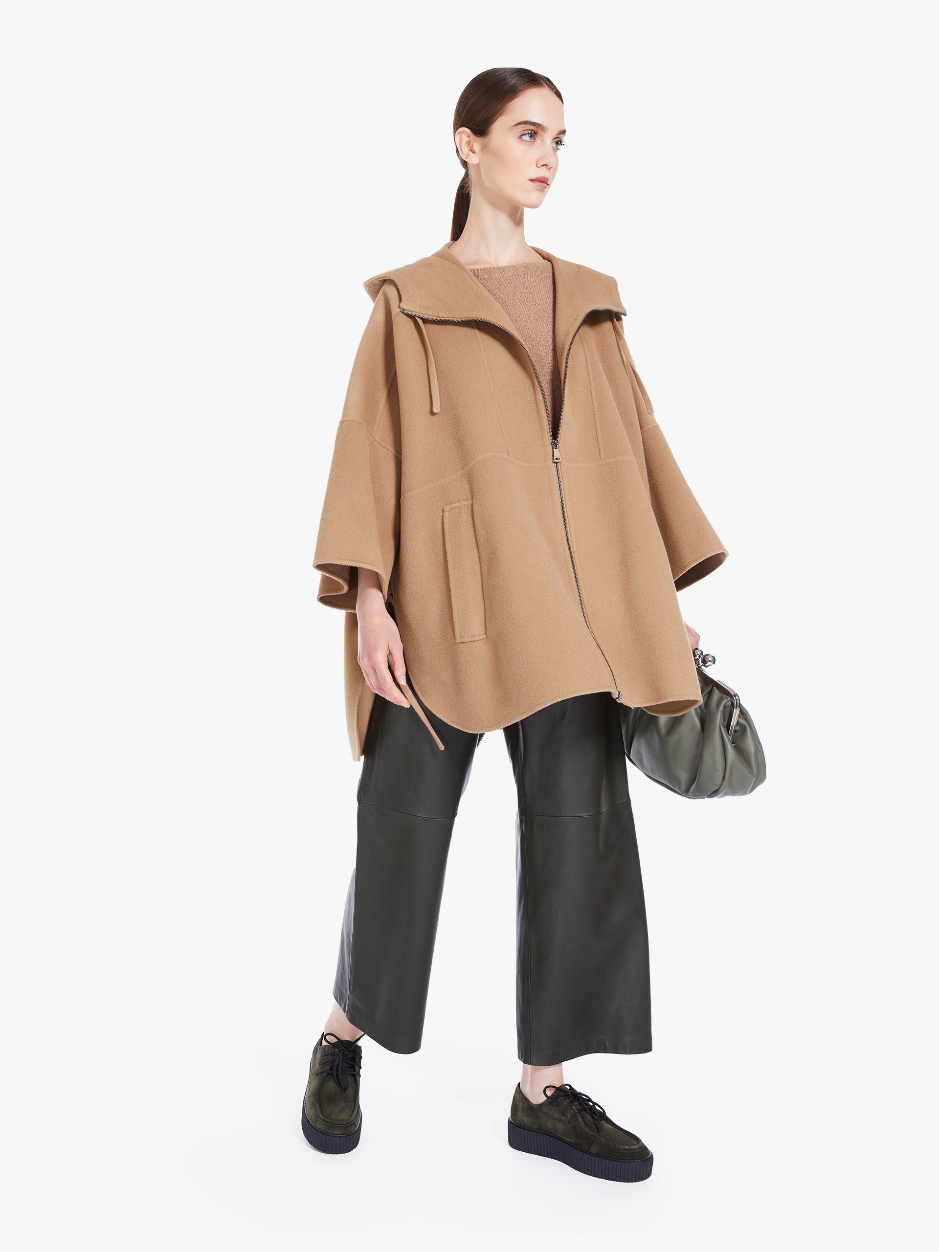 MAX MARA - Soft knit top in alpaca and cotton - CAMEL - MAX MARA SALE