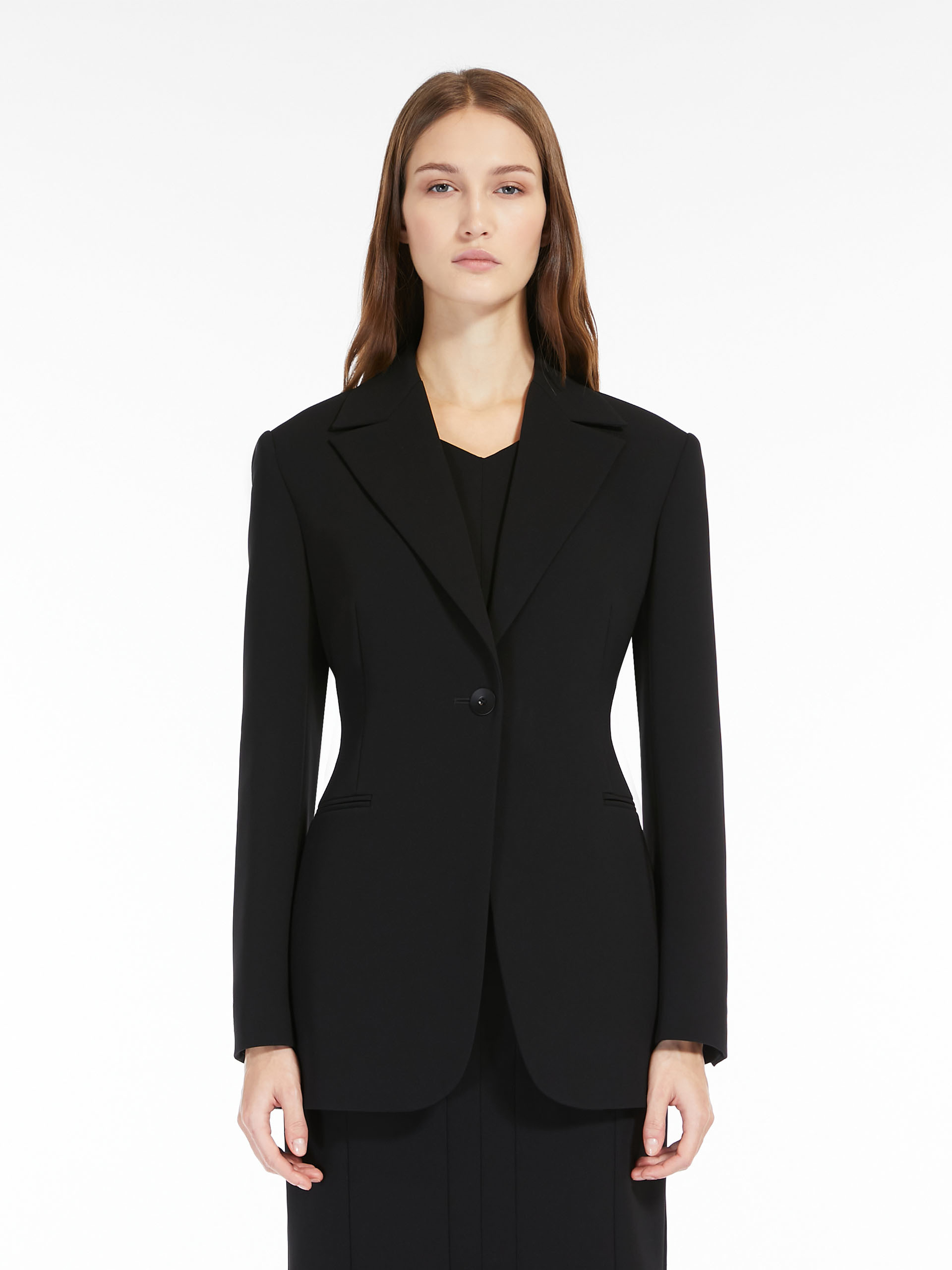 MAX MARA - Single-breasted cady blazer - BLACK - MAX MARA SALE