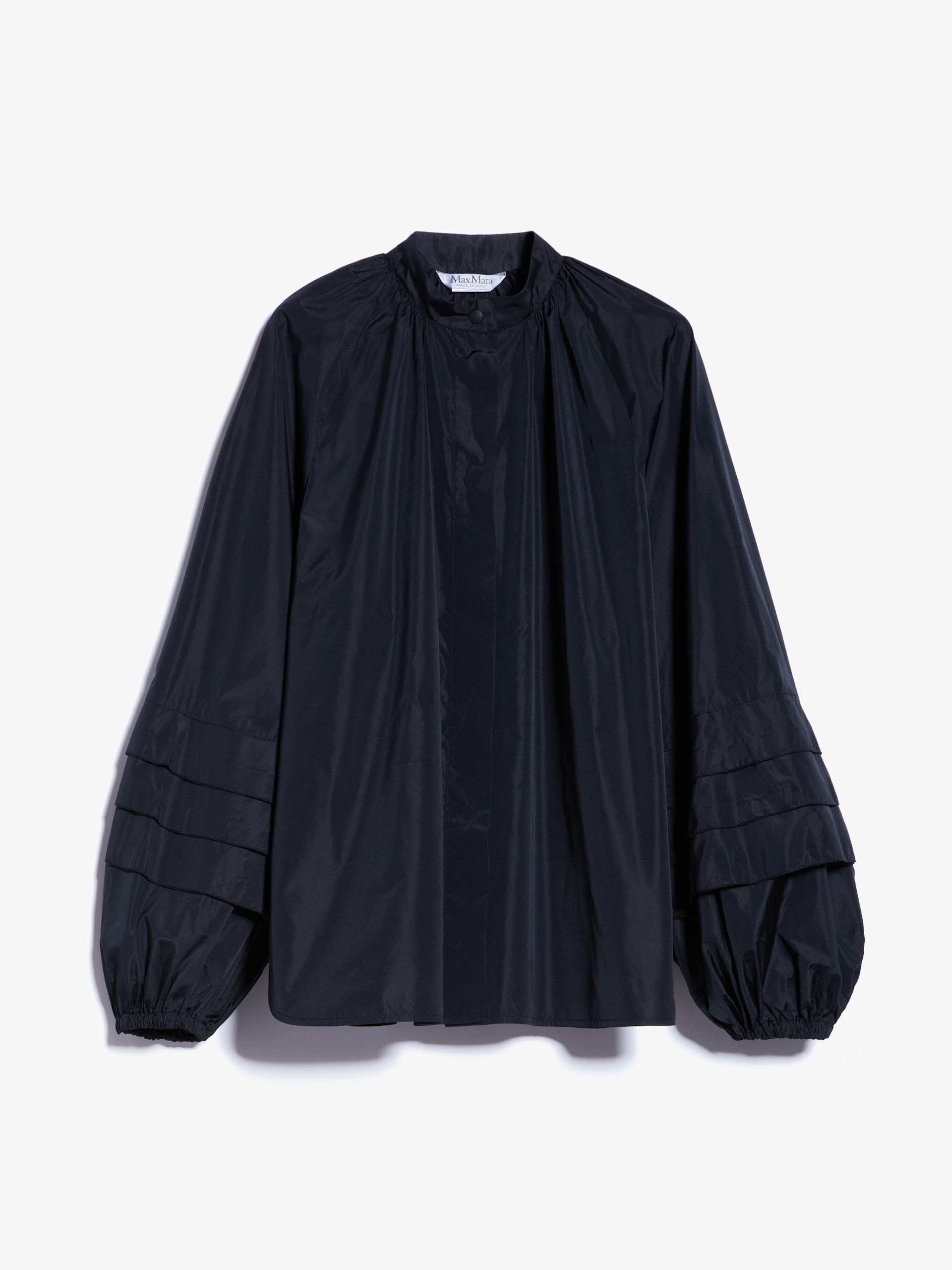 MAX MARA - Feminine shirt in silk taffeta - BLACK - MAX MARA SALE