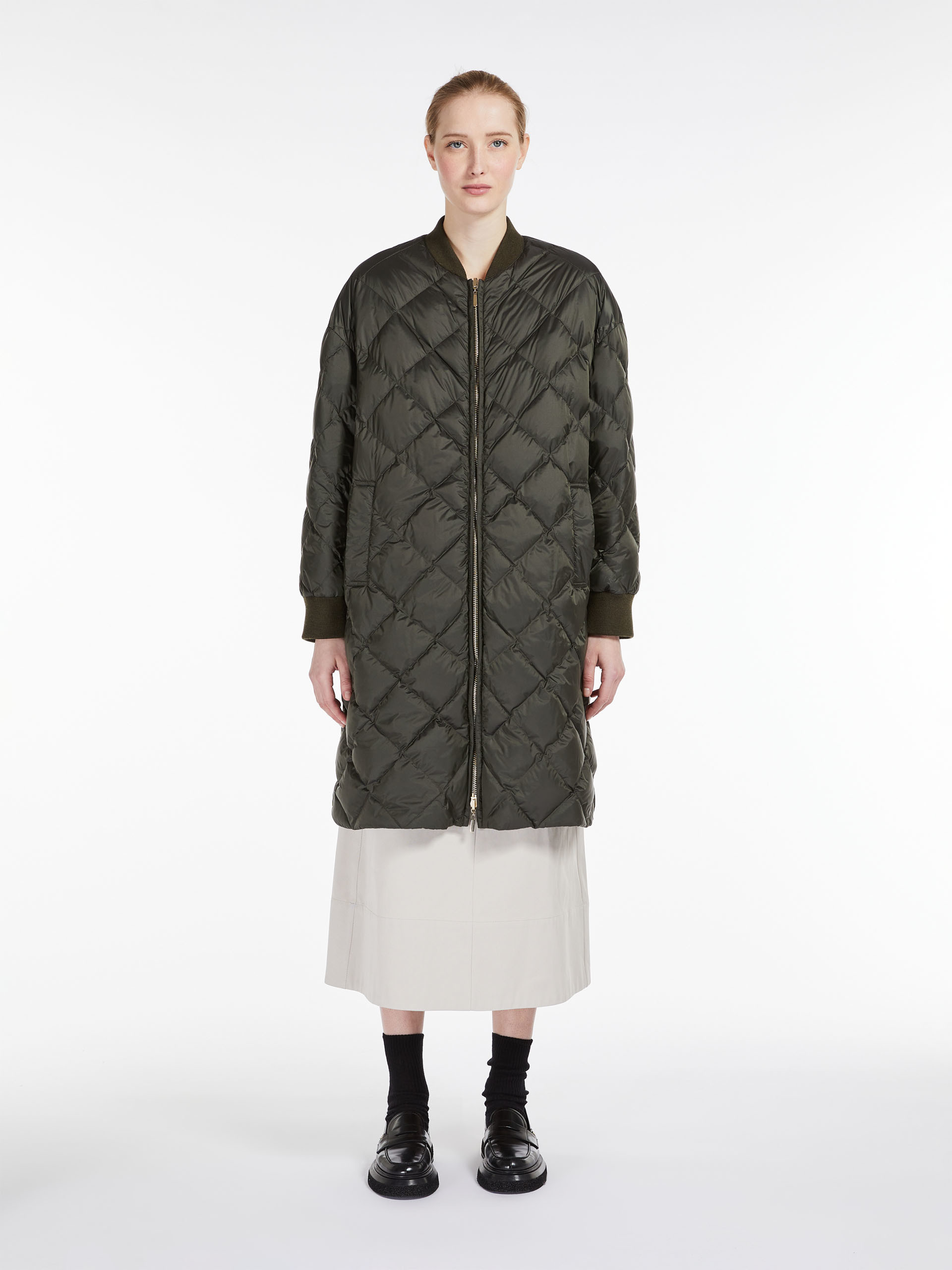 MAX MARA - Reversible water-repellent canvas bomber jacket - KAKI - MAX MARA SALE