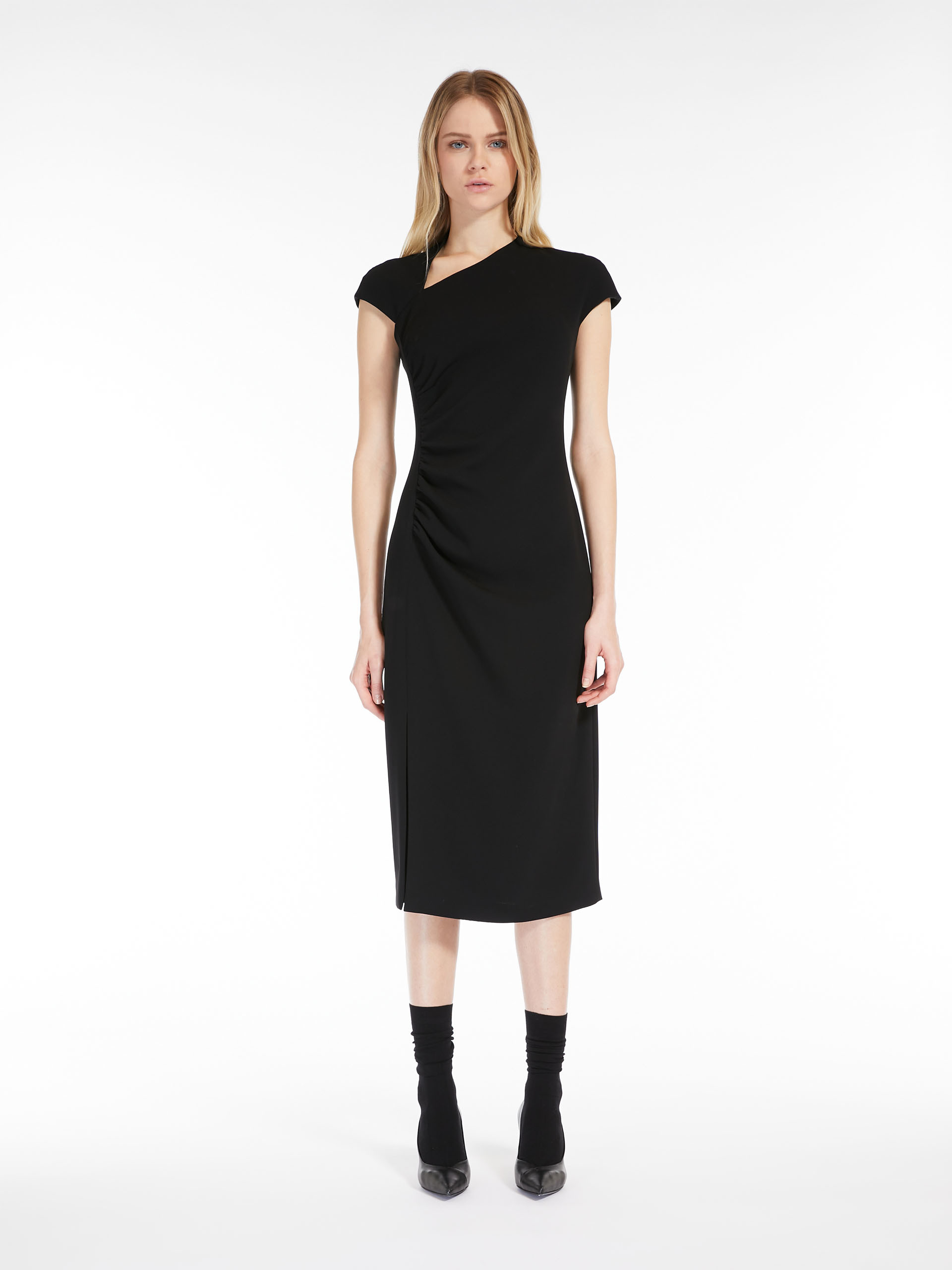 MAX MARA - Long cady dress - BLACK - MAX MARA SALE