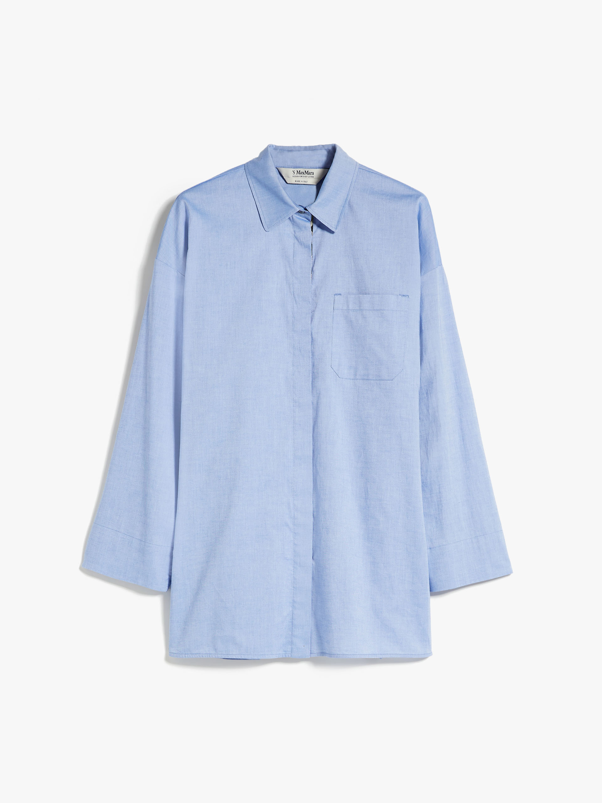 MAX MARA - Cotton Oxford shirt - LIGHT BLUE - MAX MARA SALE