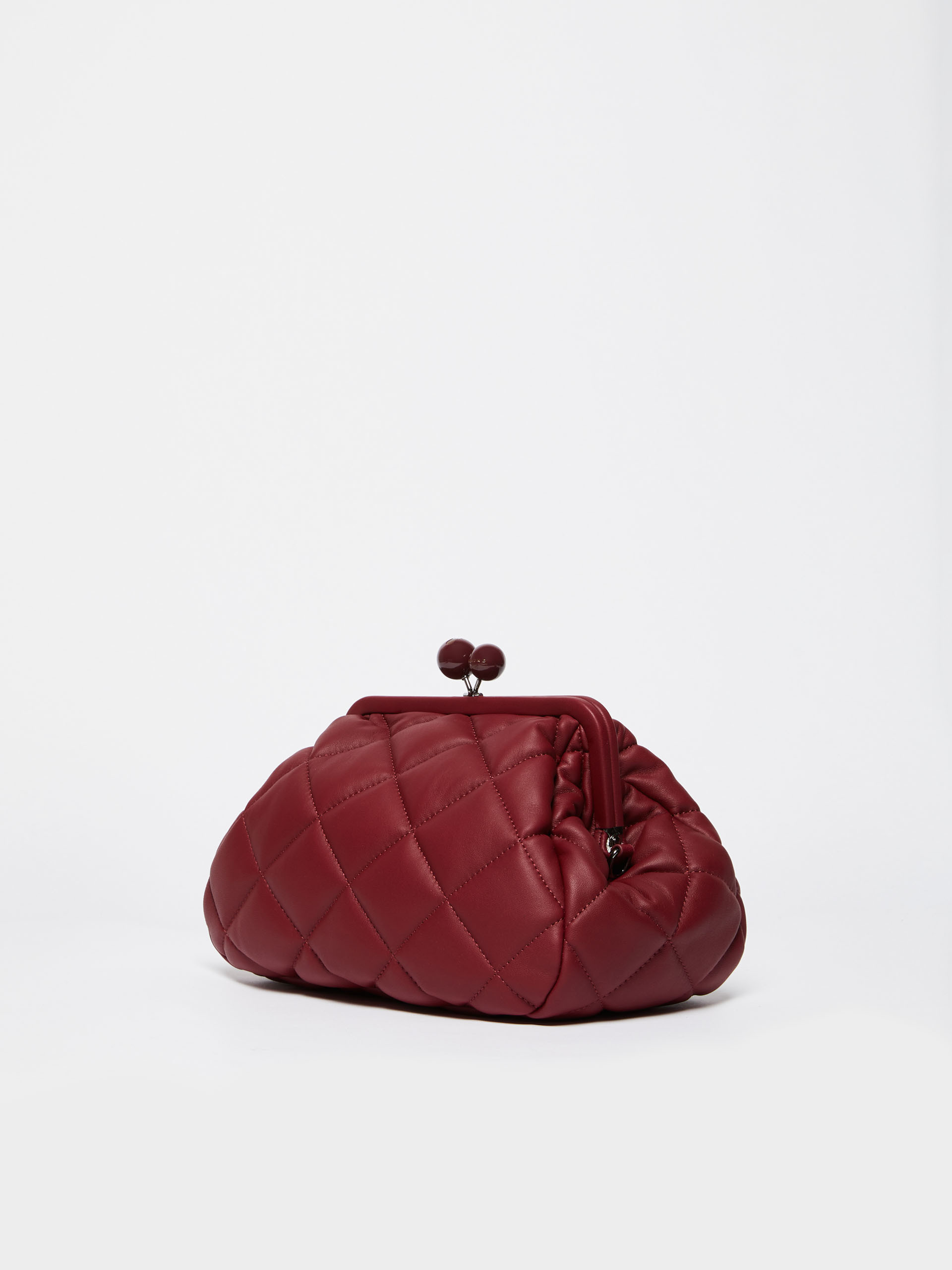 MAX MARA - Medium Pasticcino Bag in nappa leather - BORDEAUX - MAX MARA SALE