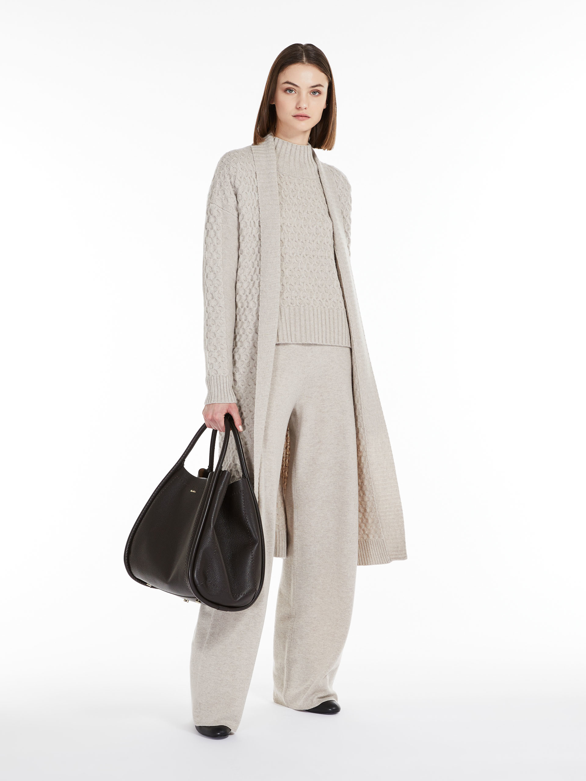 MAX MARA - Soft wool and cashmere jumper - BEIGE - MAX MARA SALE