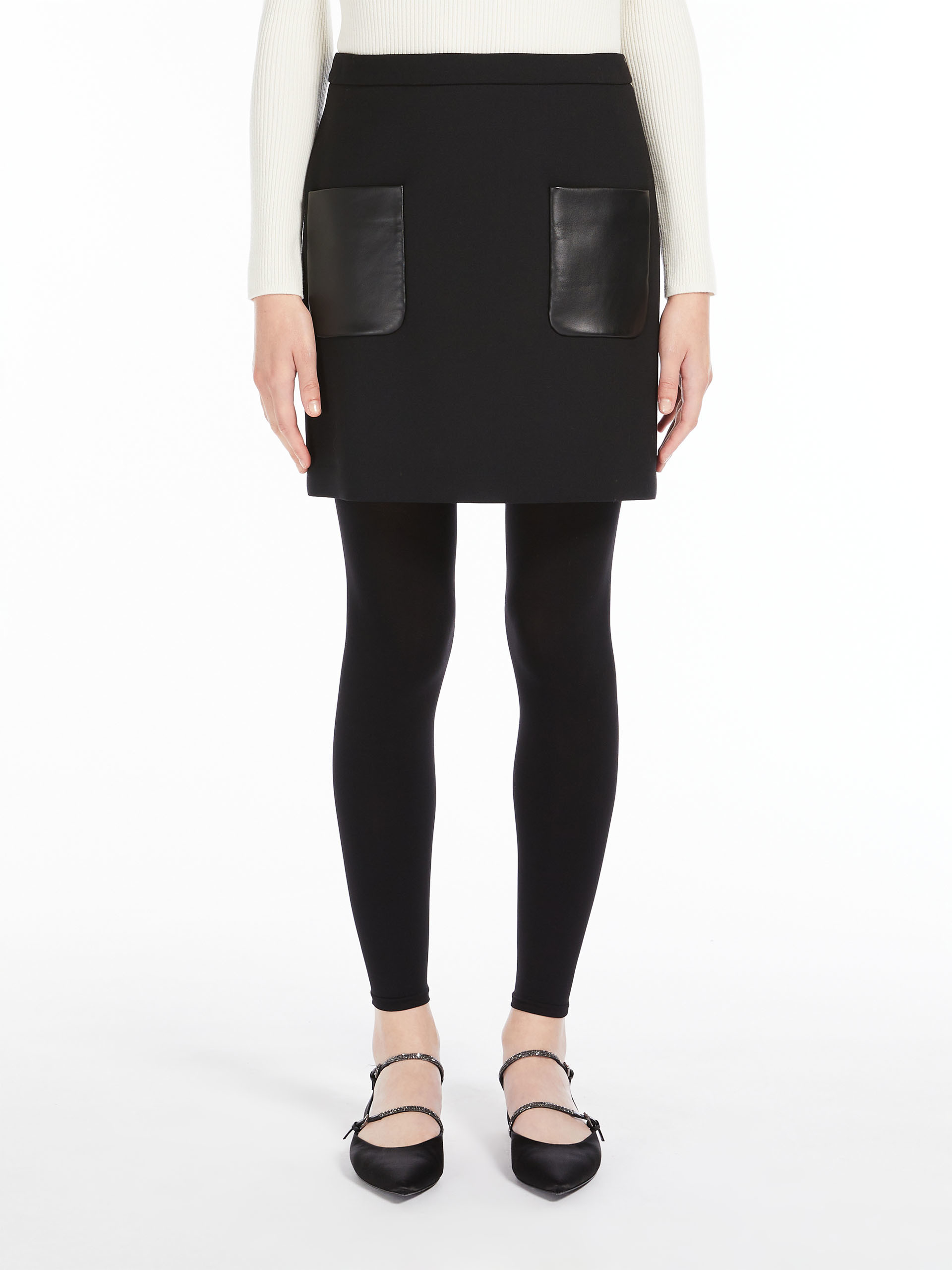 MAX MARA - Short wool skirt - BLACK - MAX MARA SALE