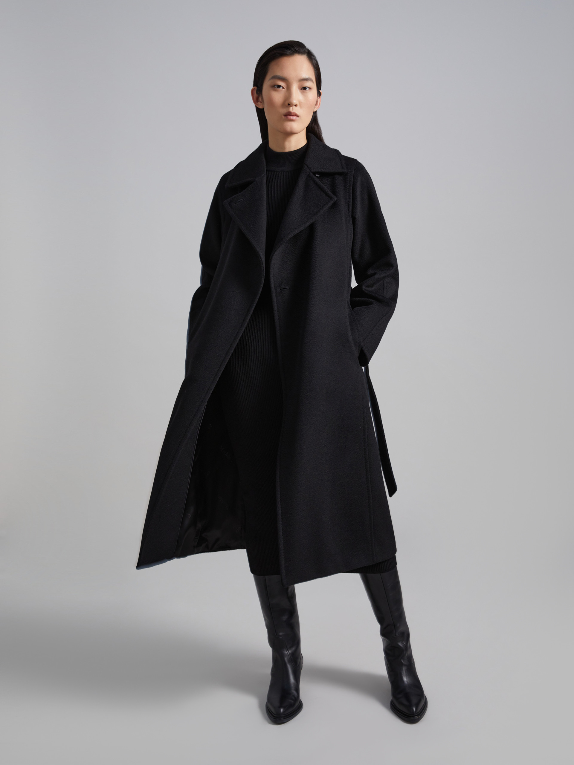 MAX MARA - Manuela Icon Coat - BLACK - MAX MARA SALE