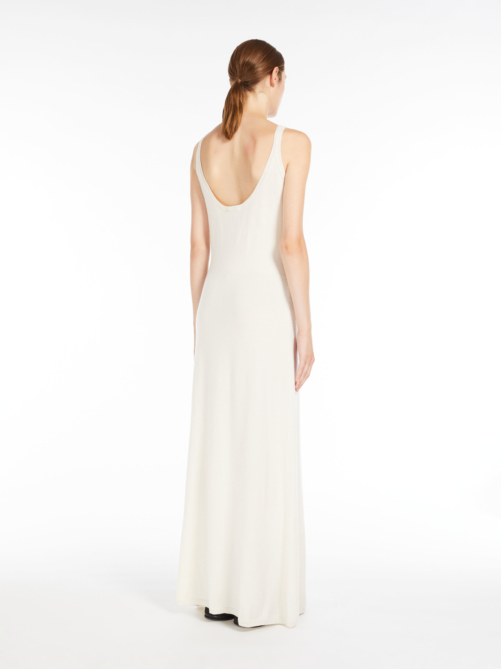 MAX MARA - Wool and cashmere slip dress - WHITE - MAX MARA SALE
