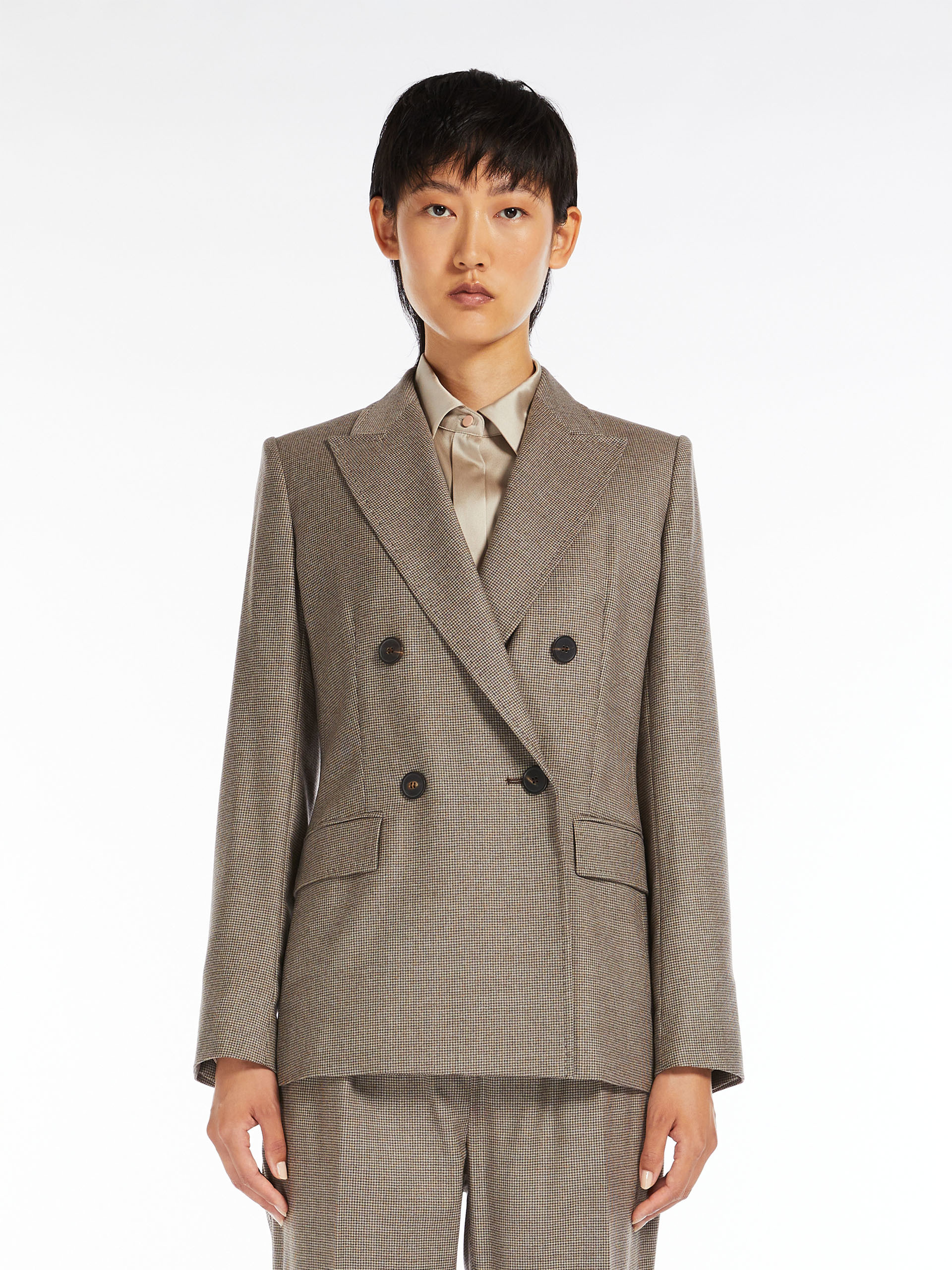 MAX MARA - Wool flannel blazer - BEIGE - MAX MARA SALE