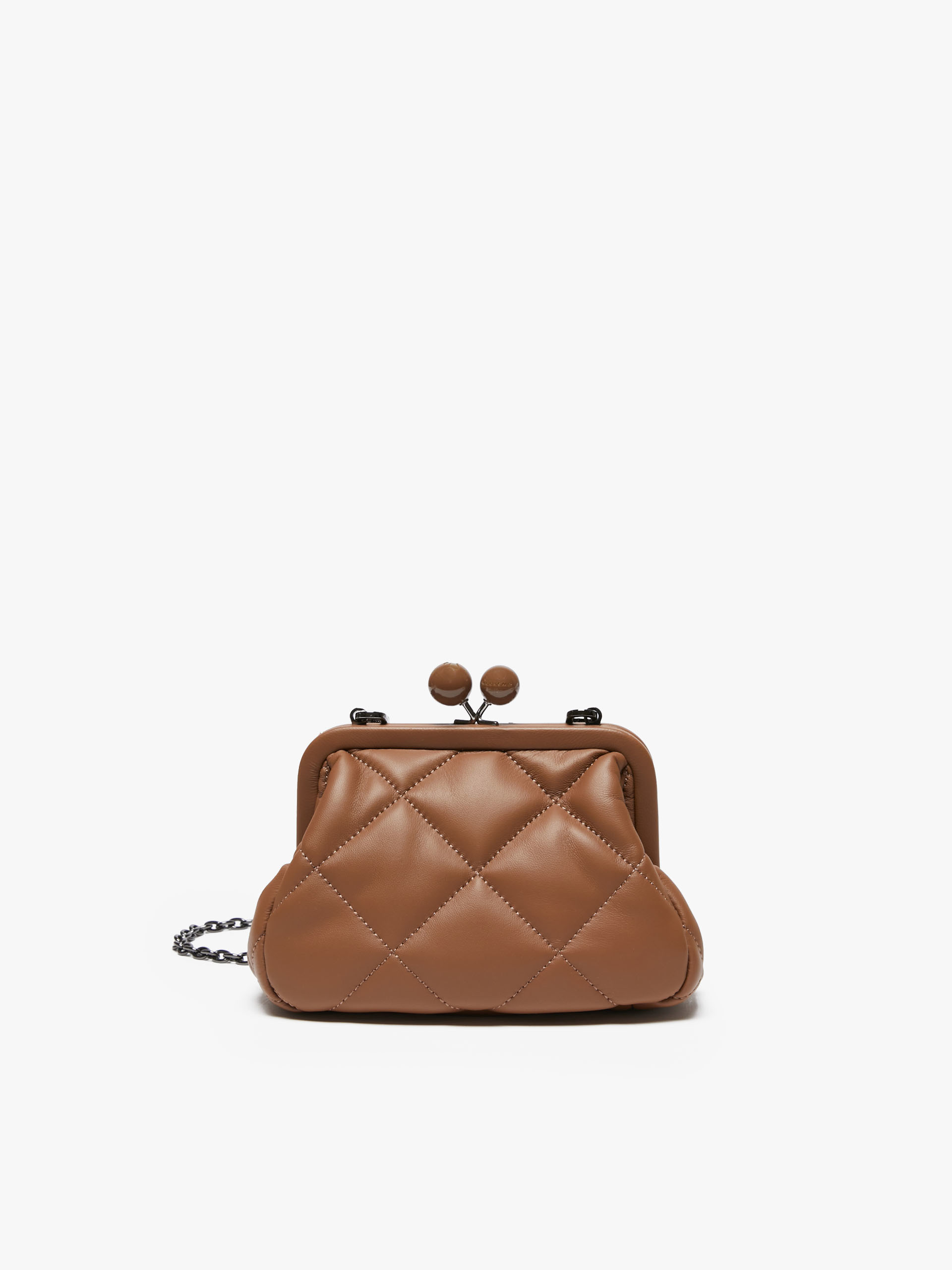 MAX MARA - Small Pasticcino Bag in nappa leather - BORDEAUX - MAX MARA SALE