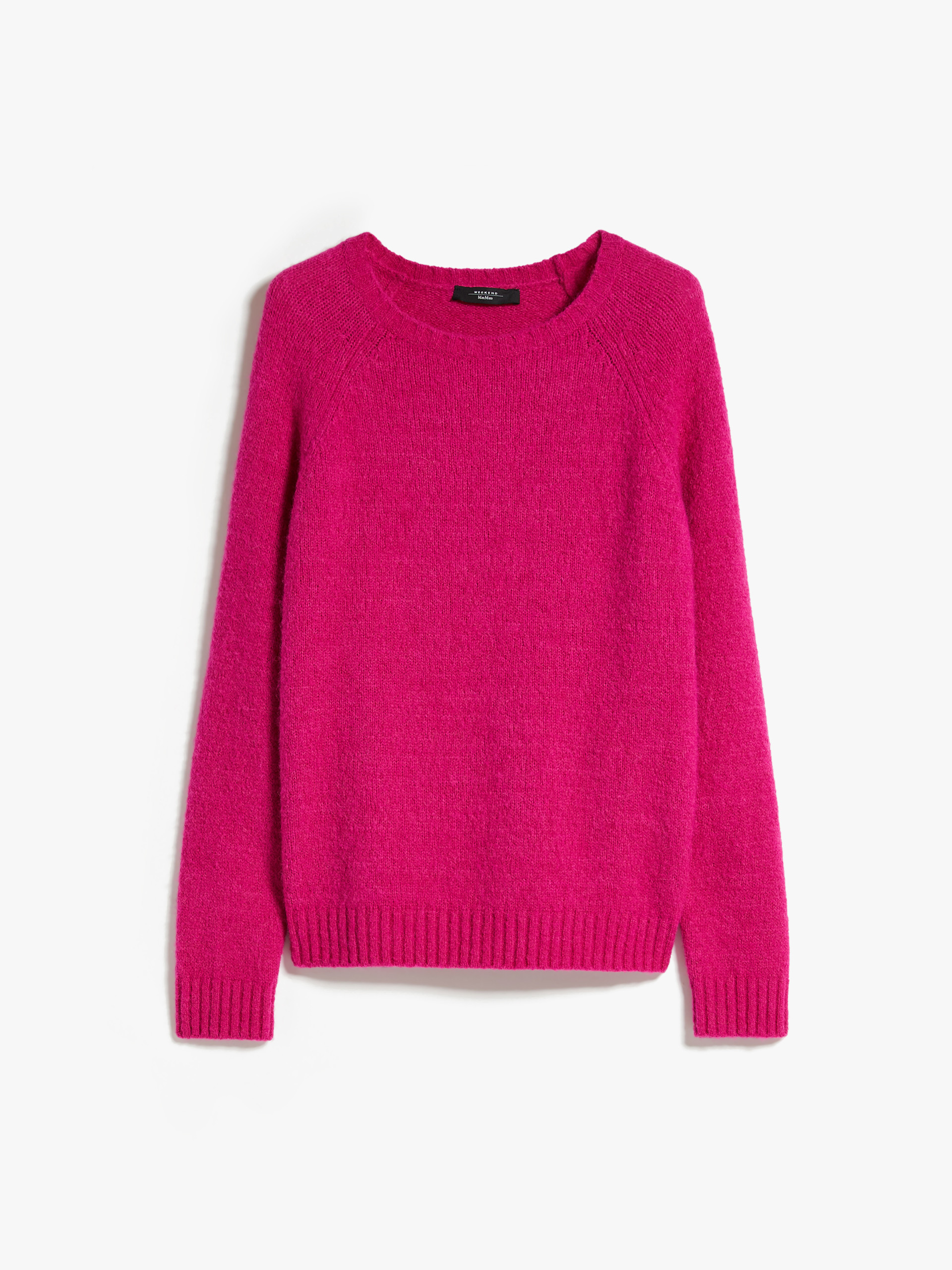 MAX MARA - Soft knit top in alpaca and cotton - FUCHSIA - MAX MARA SALE