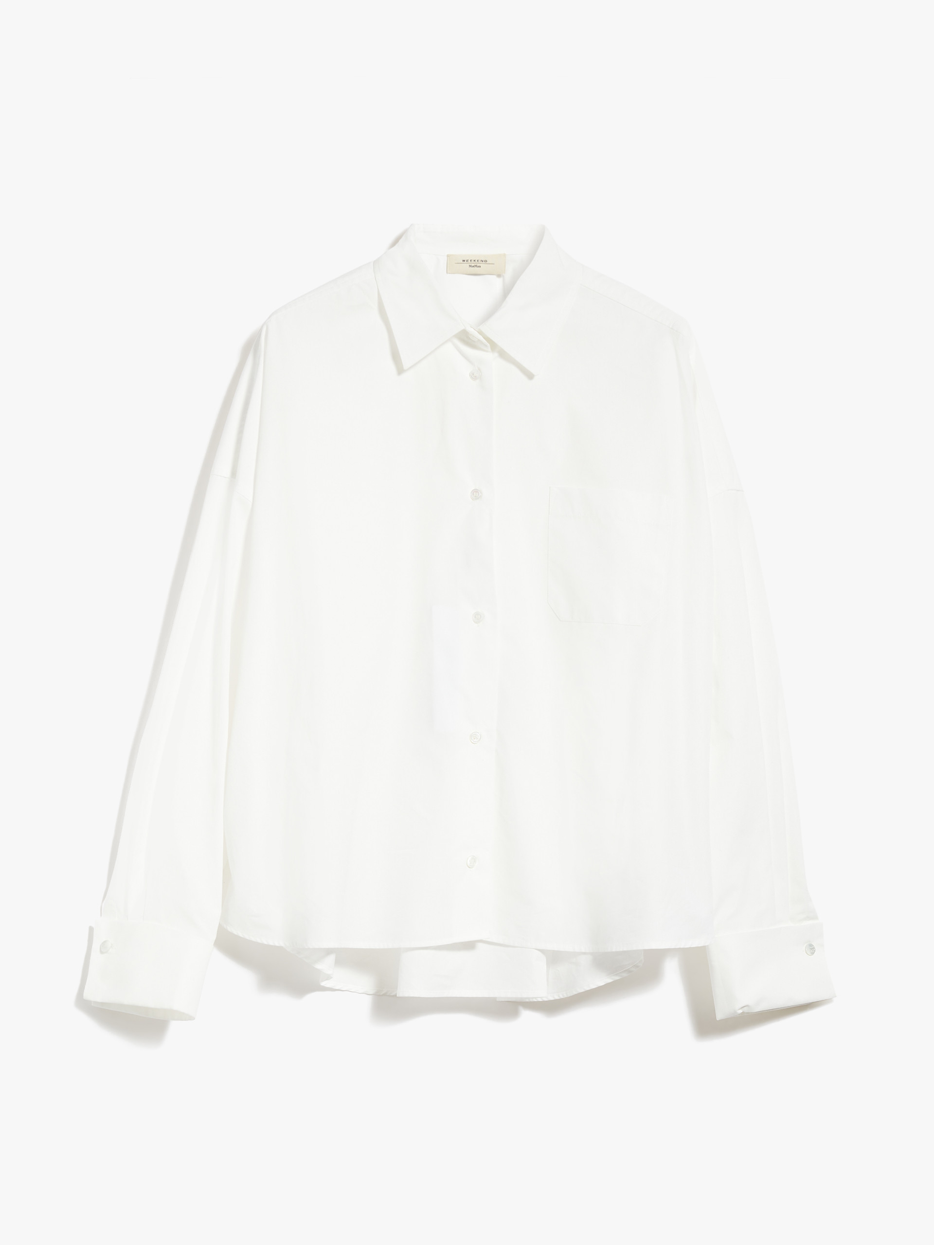 MAX MARA - Cotton poplin shirt - WHITE - MAX MARA SALE