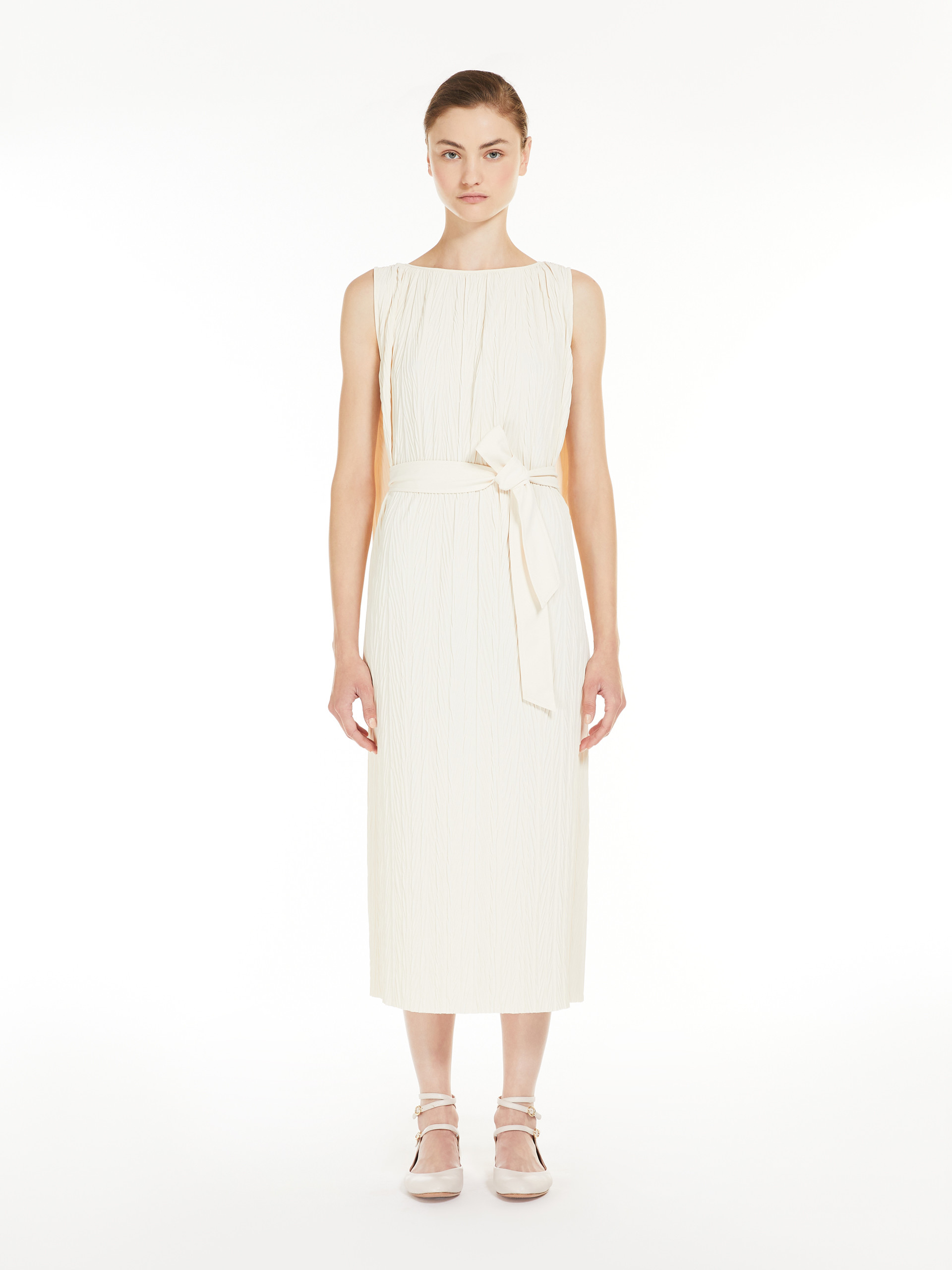 MAX MARA - Stretch jersey tunic dress - IVORY - MAX MARA SALE