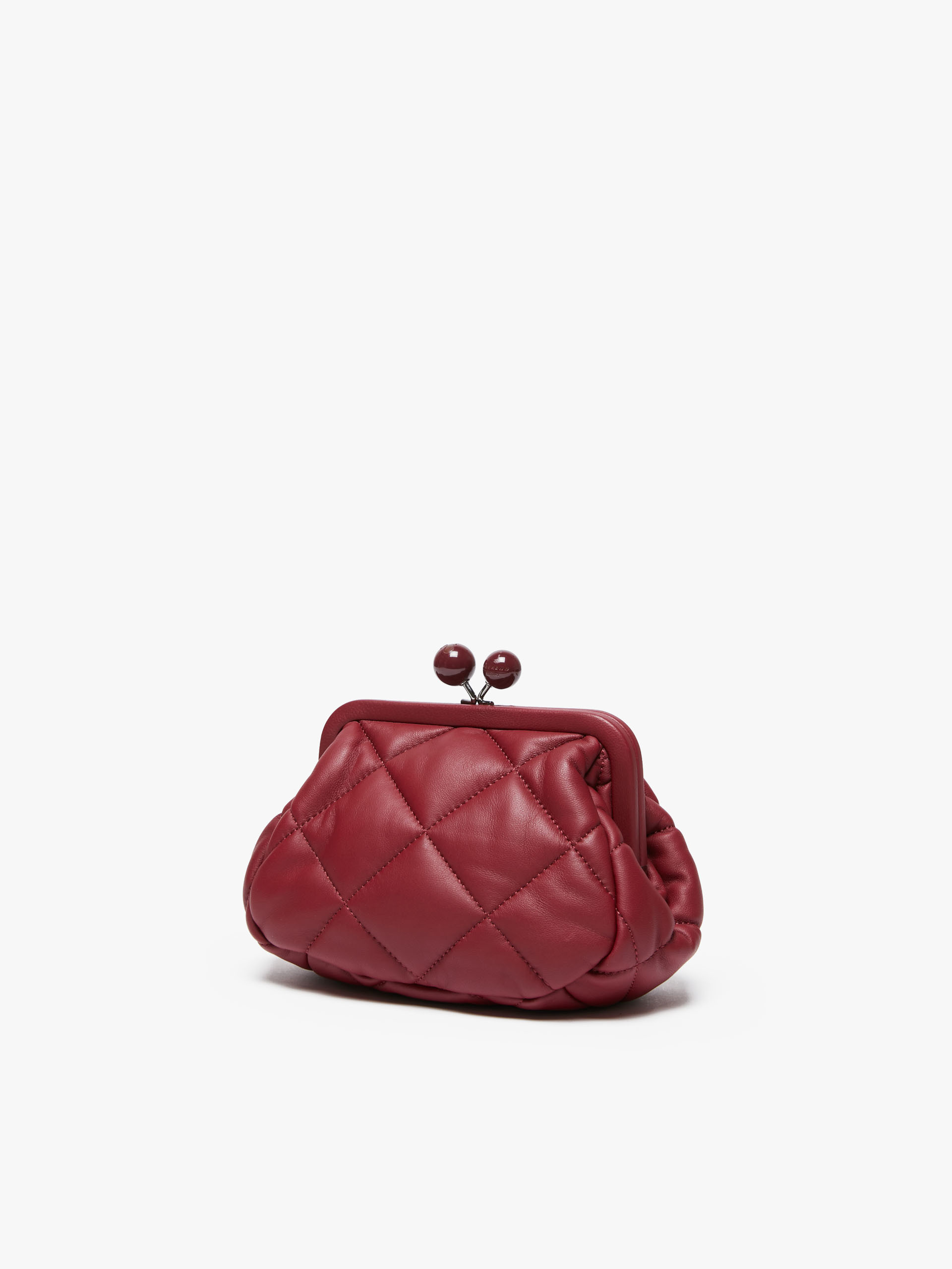 MAX MARA - Small Pasticcino Bag in nappa leather - BORDEAUX - MAX MARA SALE