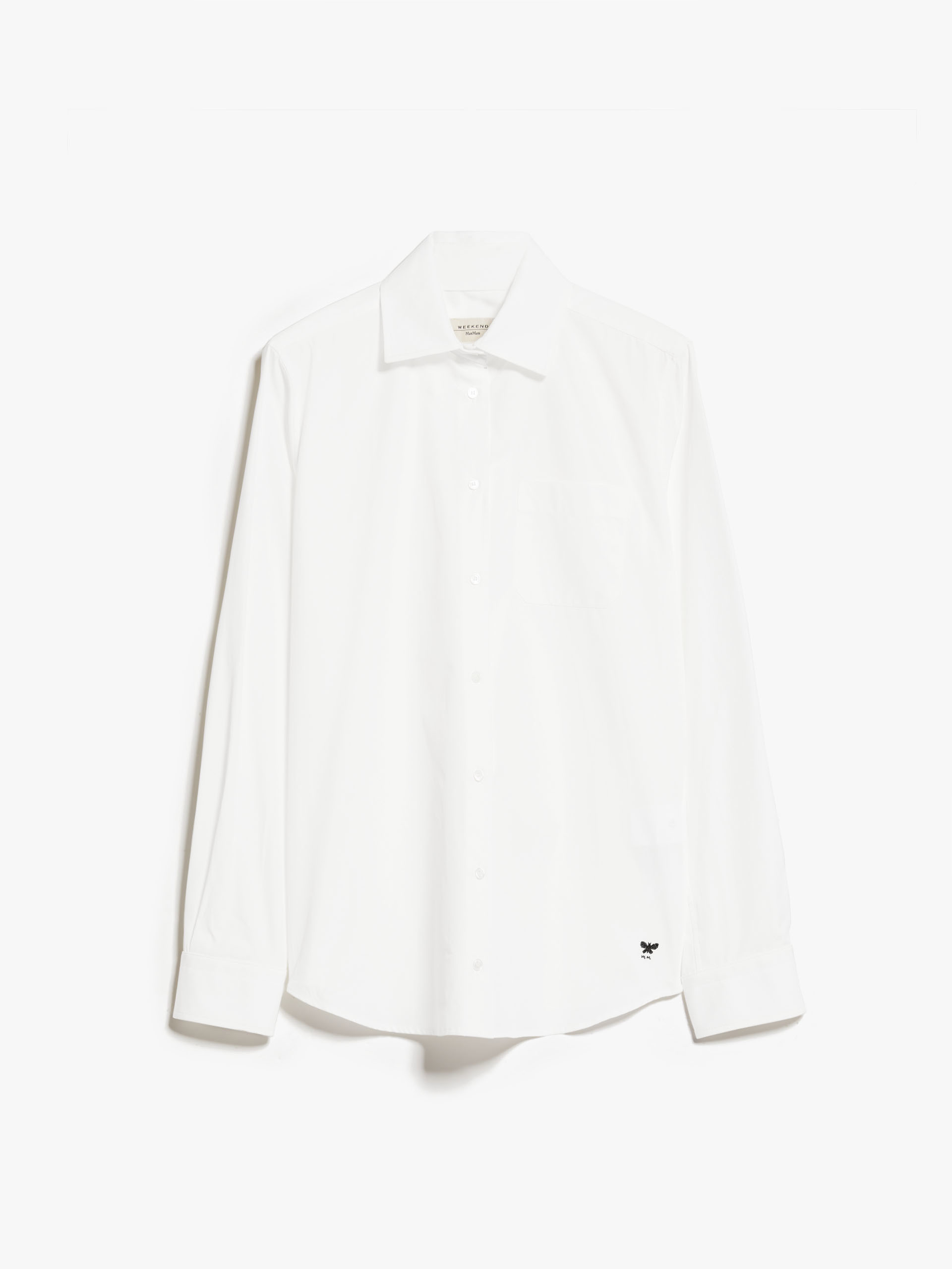 MAX MARA - Shirt in cotton poplin - OPTICAL WHITE - MAX MARA SALE