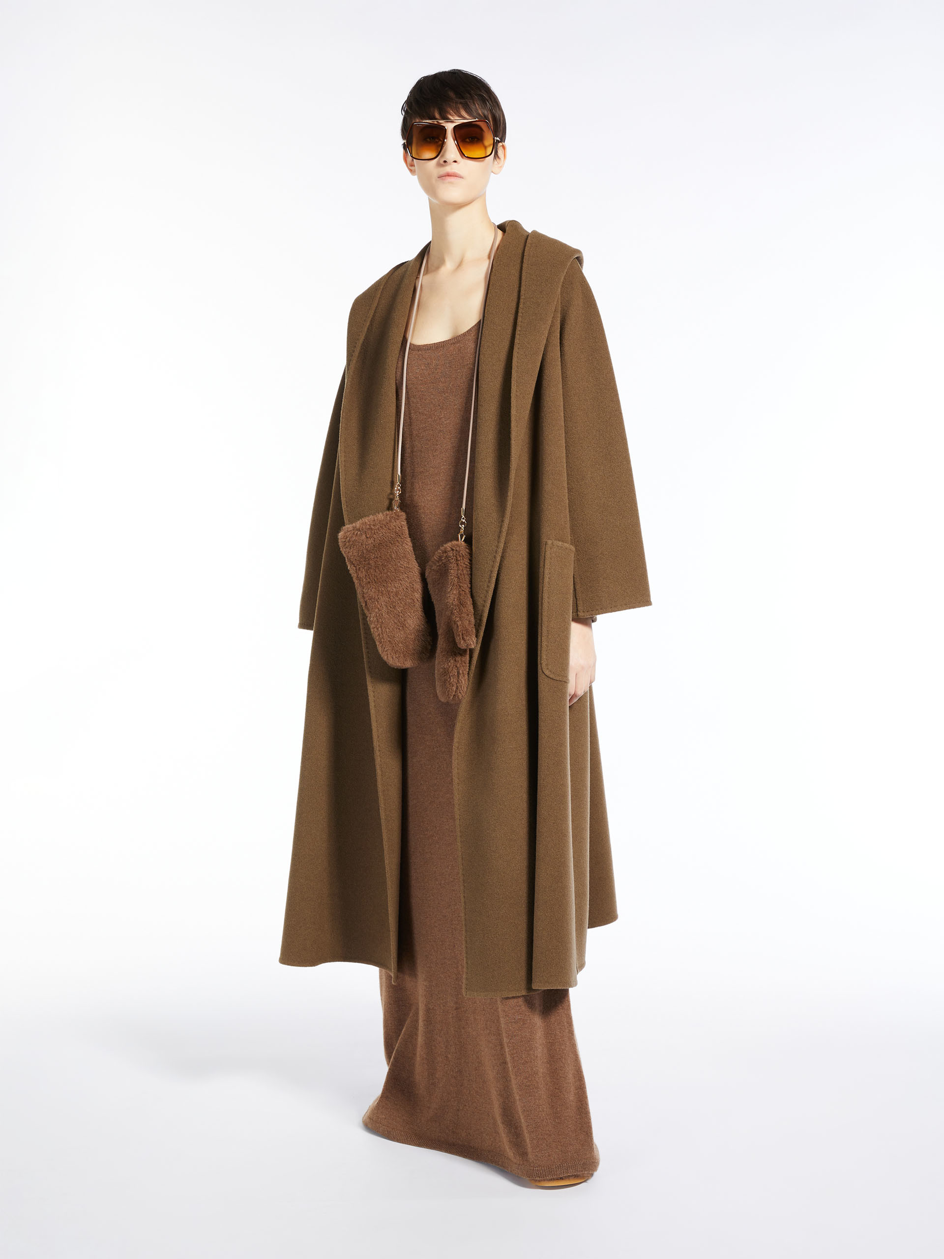 MAX MARA - Cashmere robe coat - TOBACCO - MAX MARA SALE