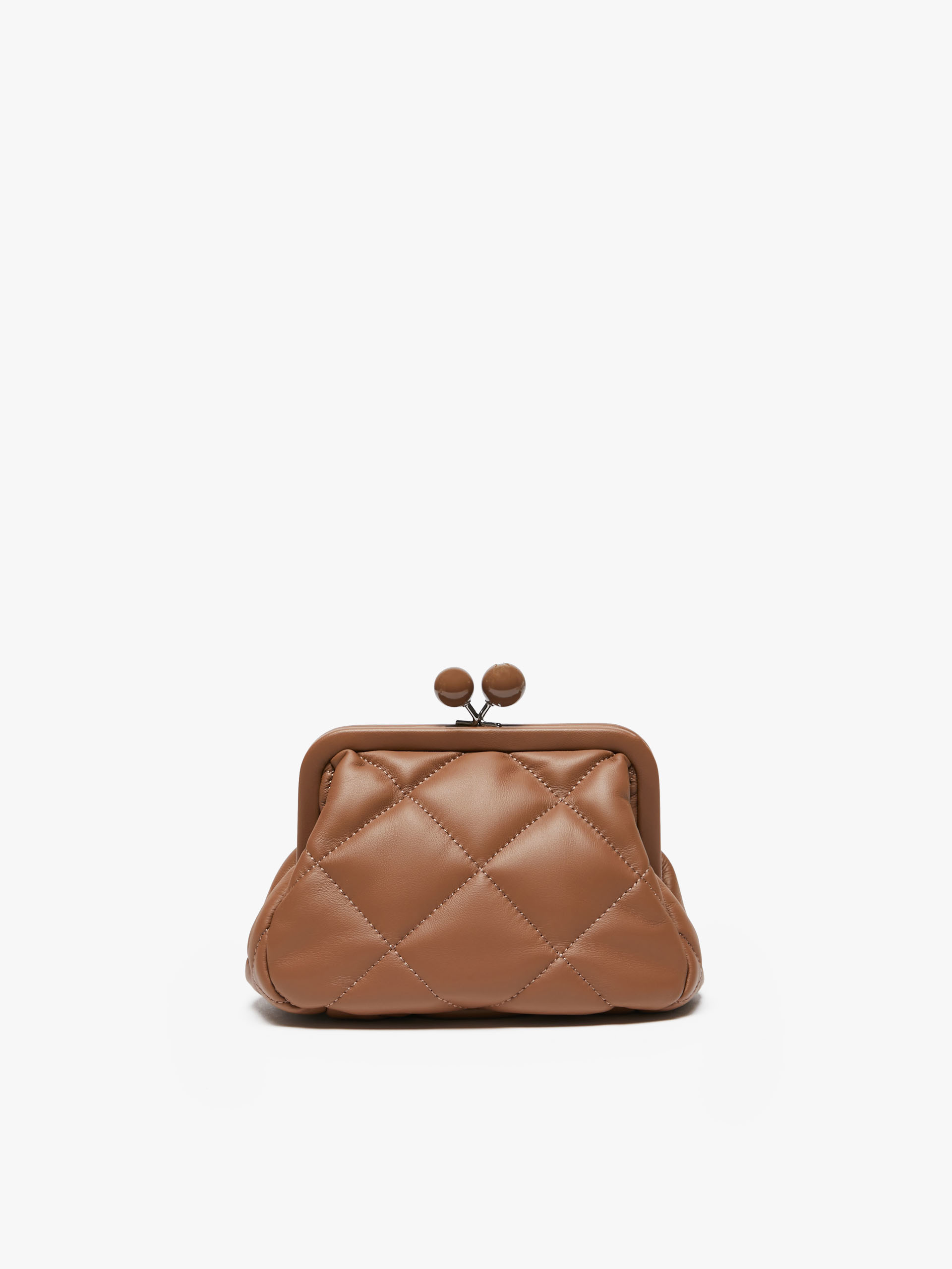 MAX MARA - Small Pasticcino Bag in nappa leather - BORDEAUX - MAX MARA SALE