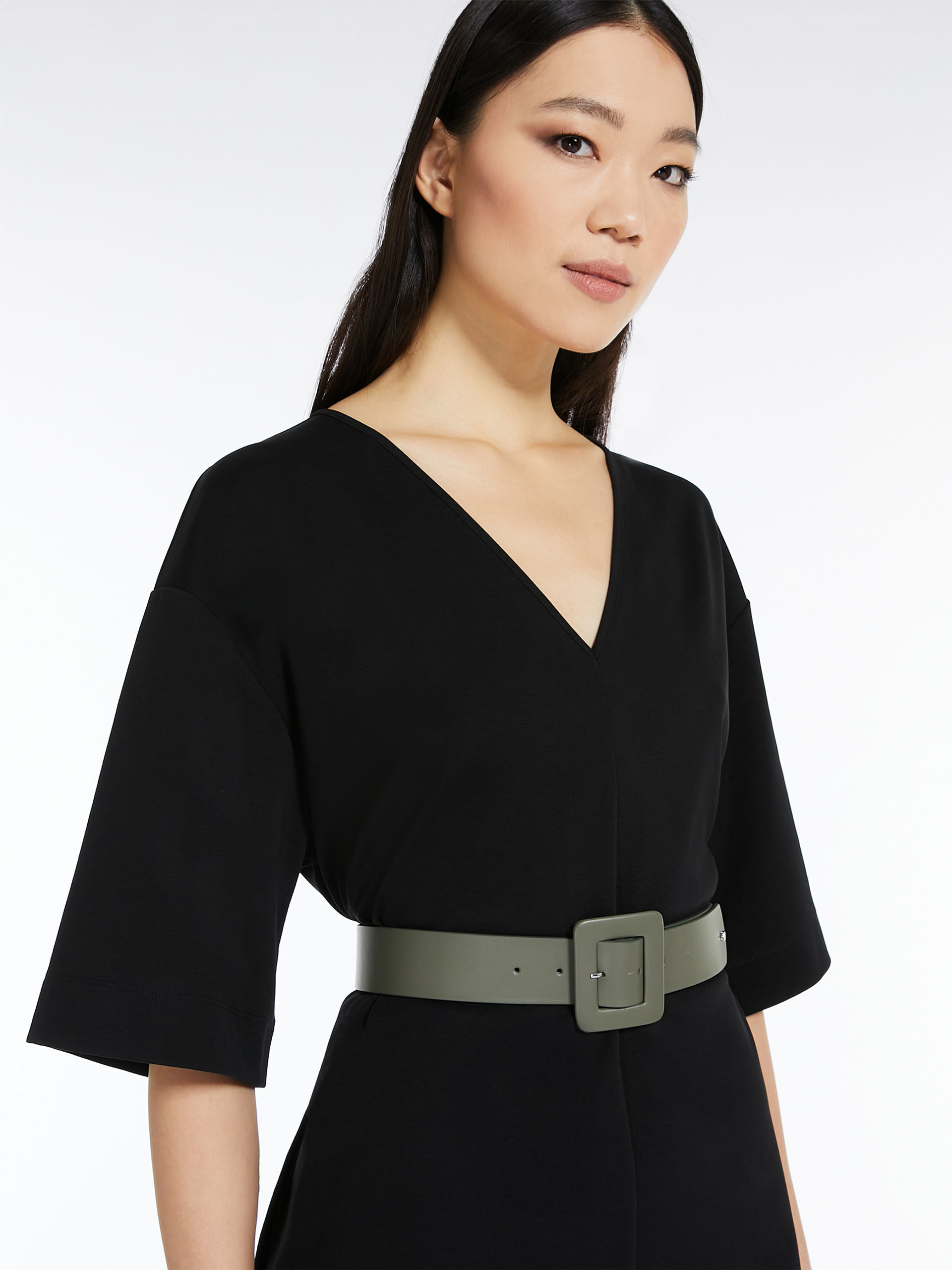 MAX MARA - Nappa leather belt - KAKI - MAX MARA SALE