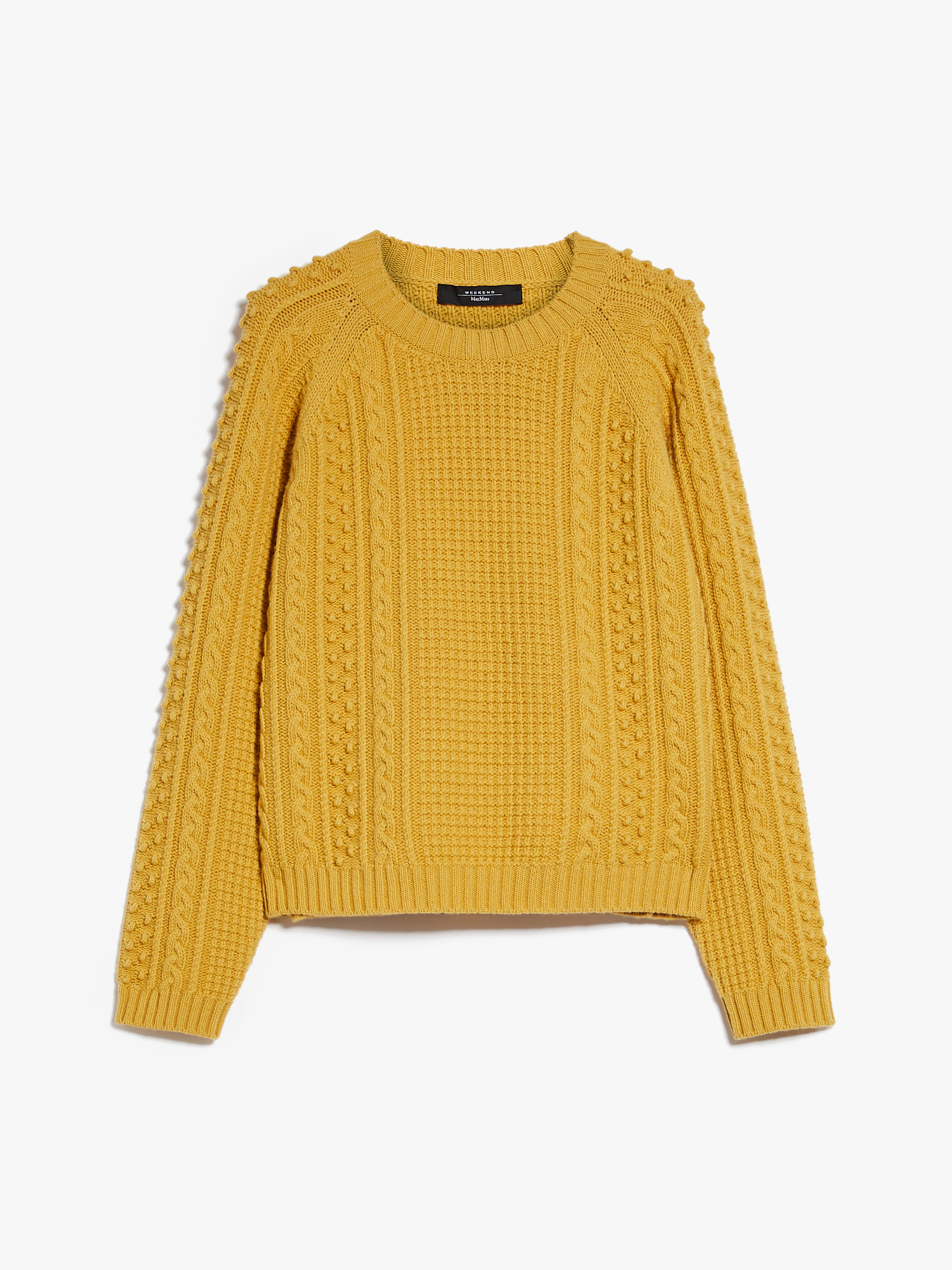 MAX MARA - Wool yarn sweater - YELLOW - MAX MARA SALE