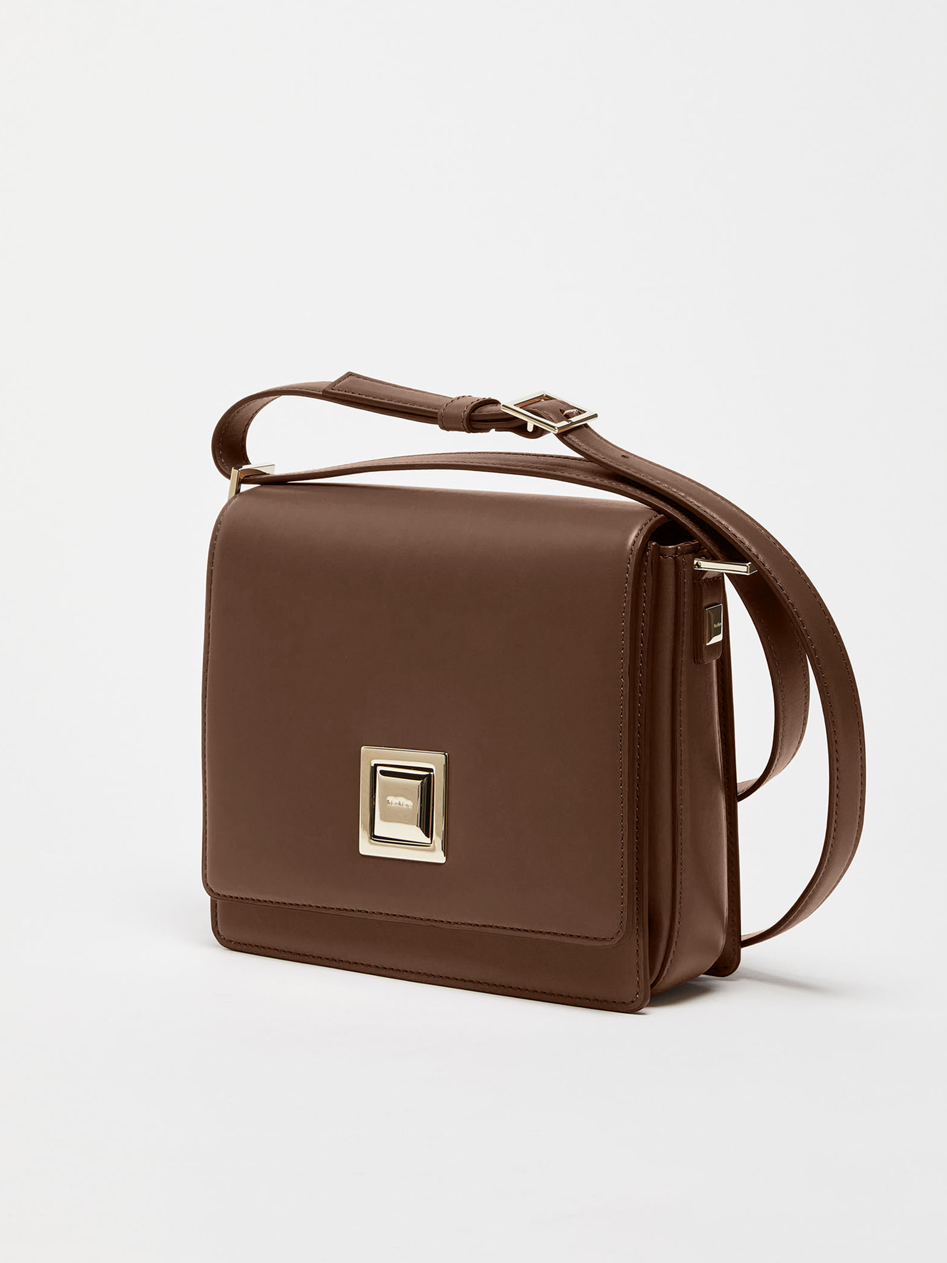 MAX MARA - Medium leather MM Bag - COFFEE - MAX MARA SALE