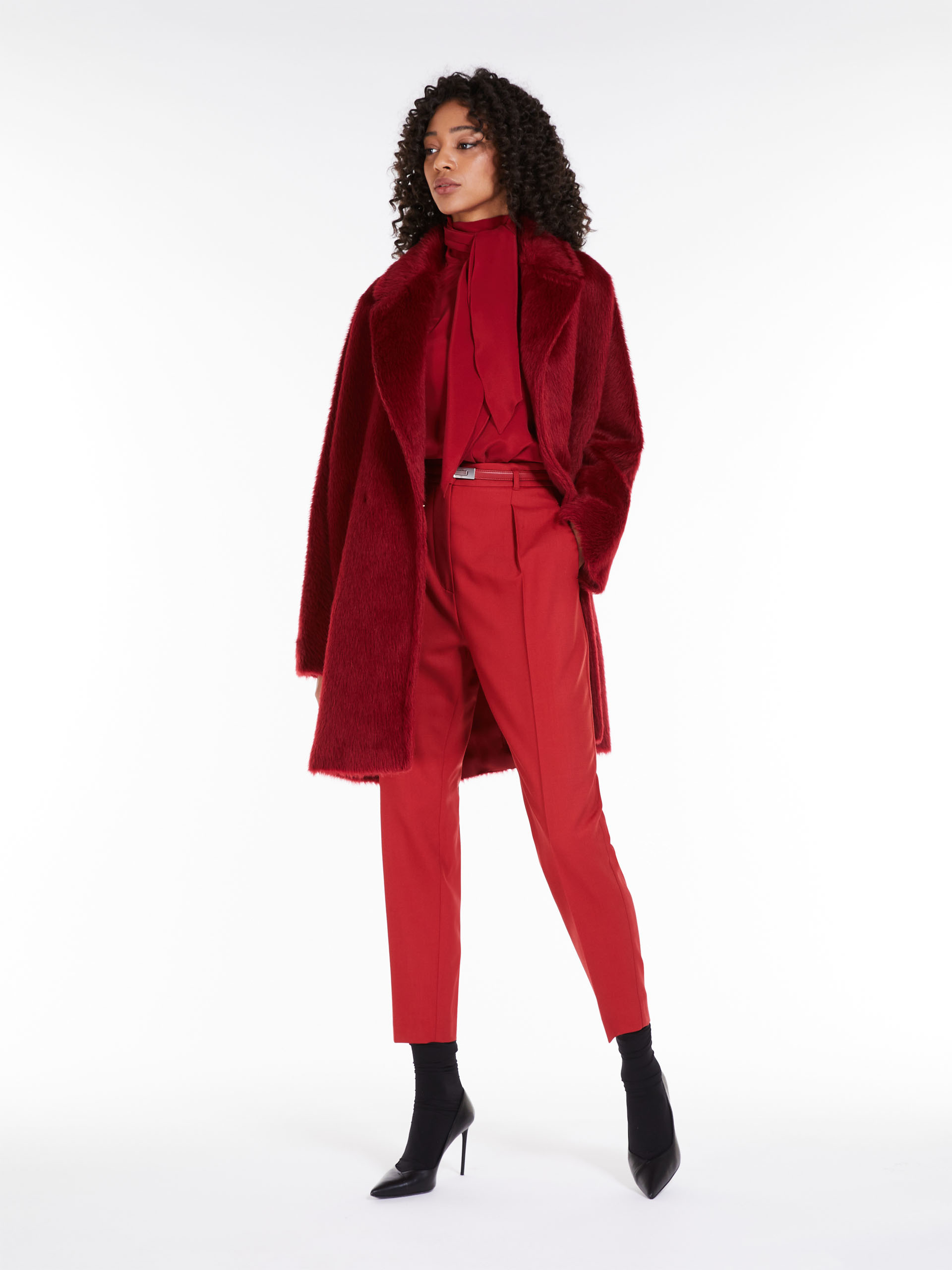 MAX MARA - Crepe de chine shirt - RED - MAX MARA SALE